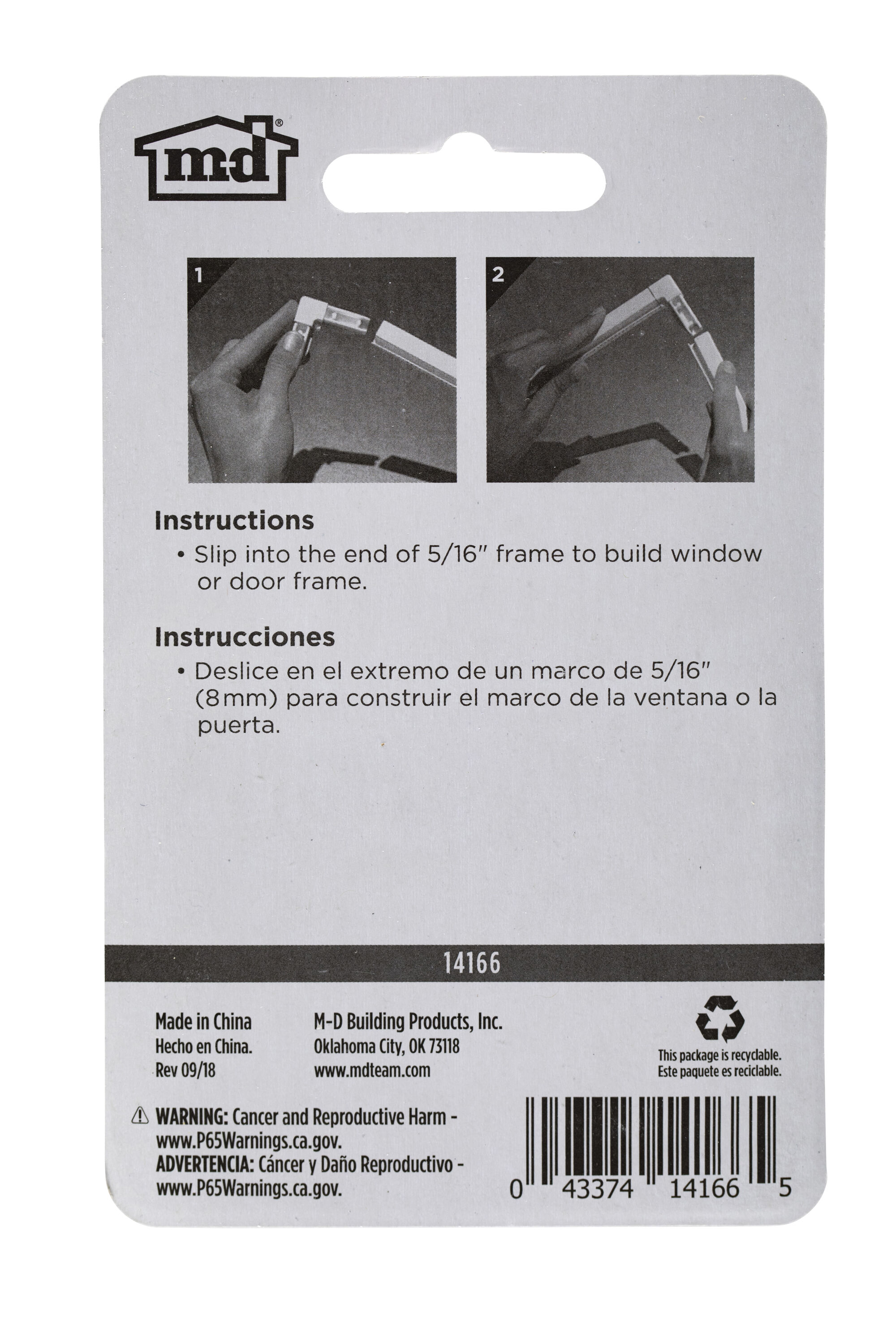 M-D 14166 Window-Screen-Frame-Corners - View #2
