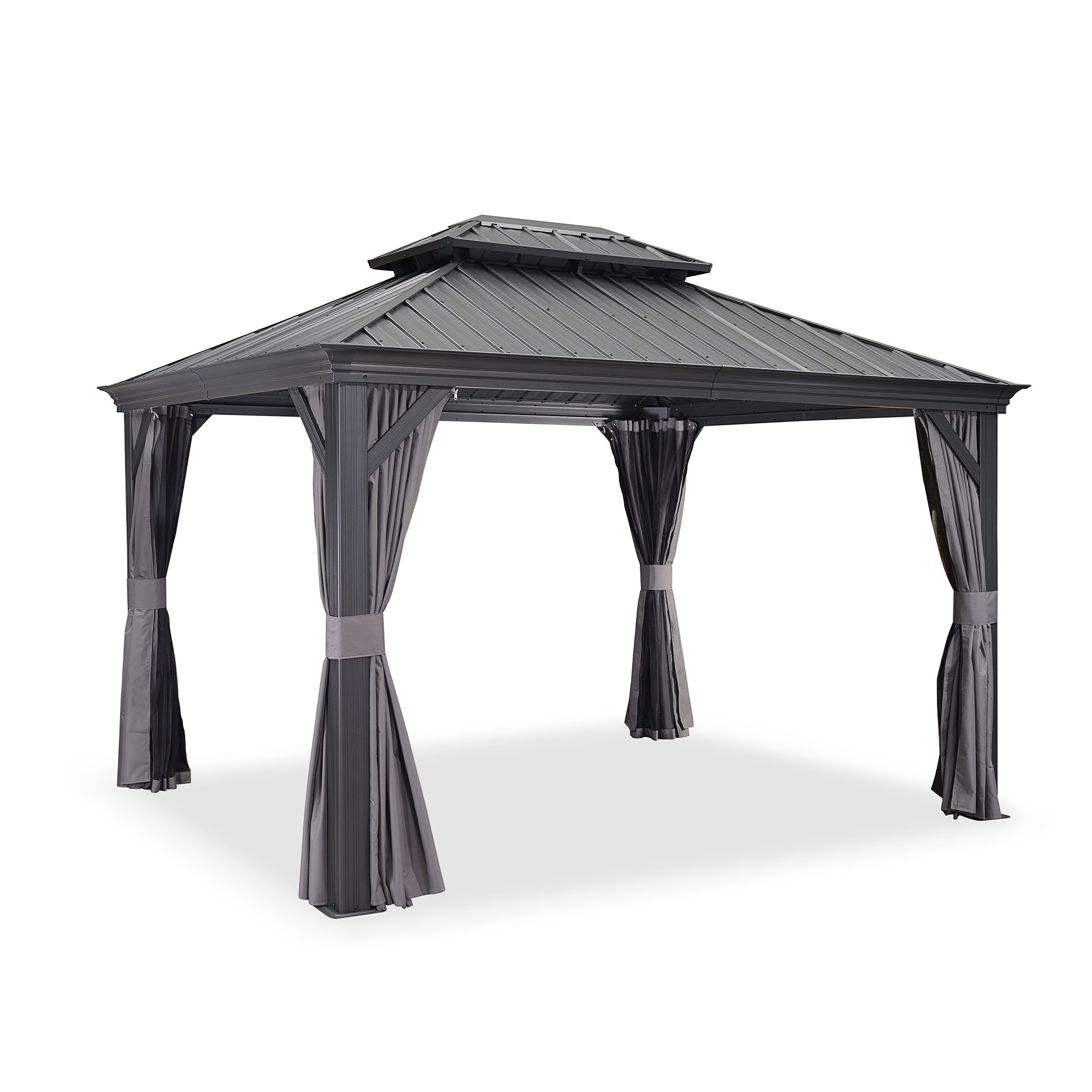 PURPLE LEAF LS04GHTG1012 Wood-Resin-Gazebos - View #2