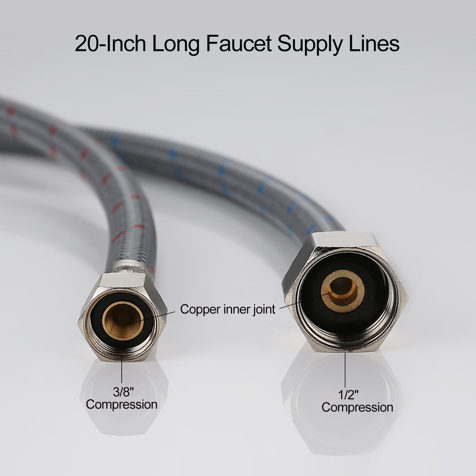 WOWOW X1005-20-LW Toilet-Faucet-Supply-Lines - View #4