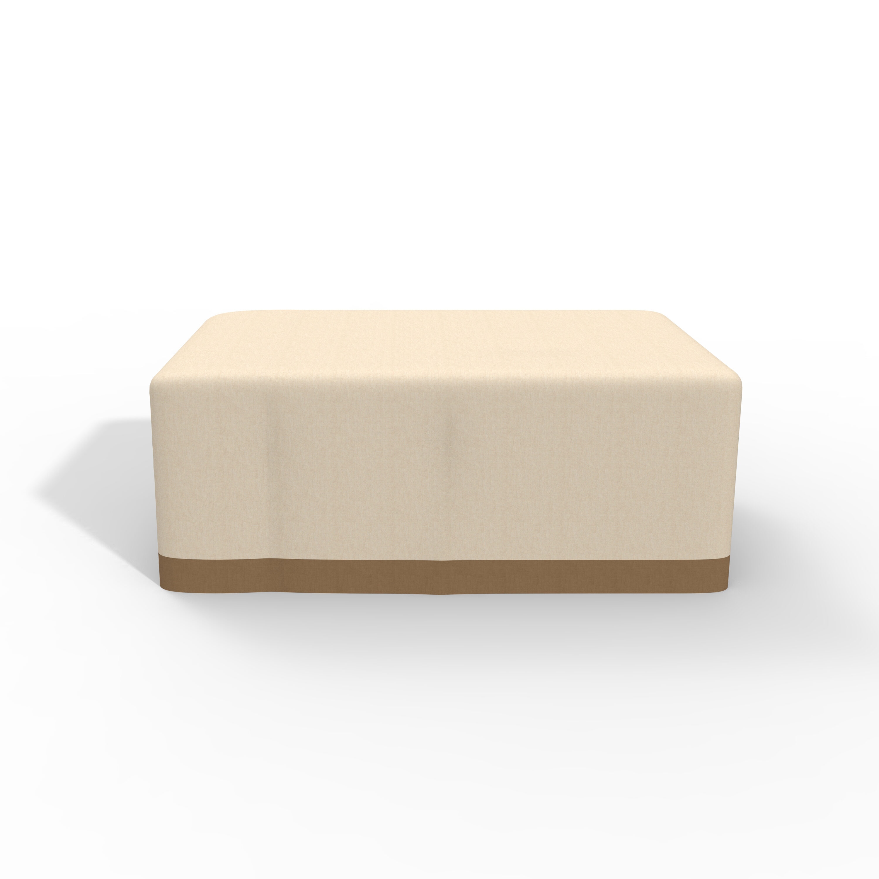 Moda Furnishings RC-1106R-BE Beige Polyester Patio Furniture Cover For Dining table (rectangle)