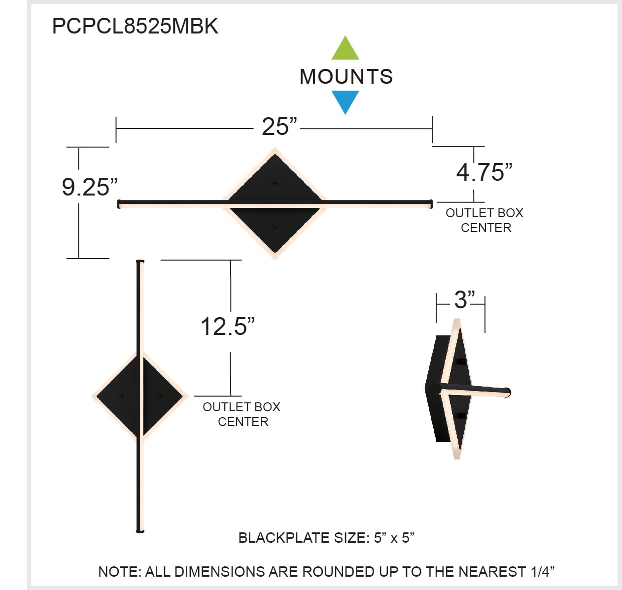 Quoizel PCPCL8525MBK b089995 - View #6