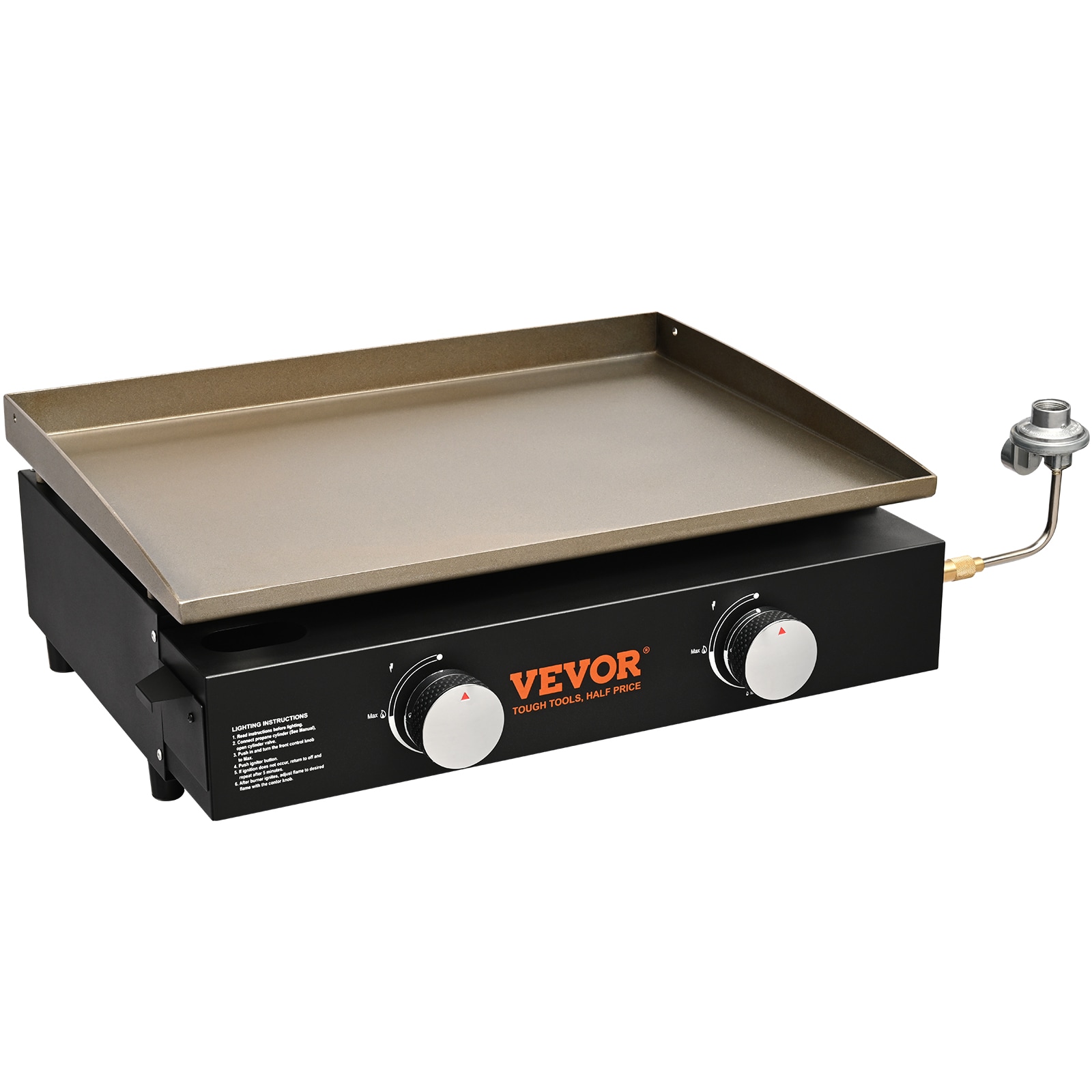 VEVOR ZMXRQBL22YC3LH5NDV0 Multifunctional Grill Black Natural Gas Grill
