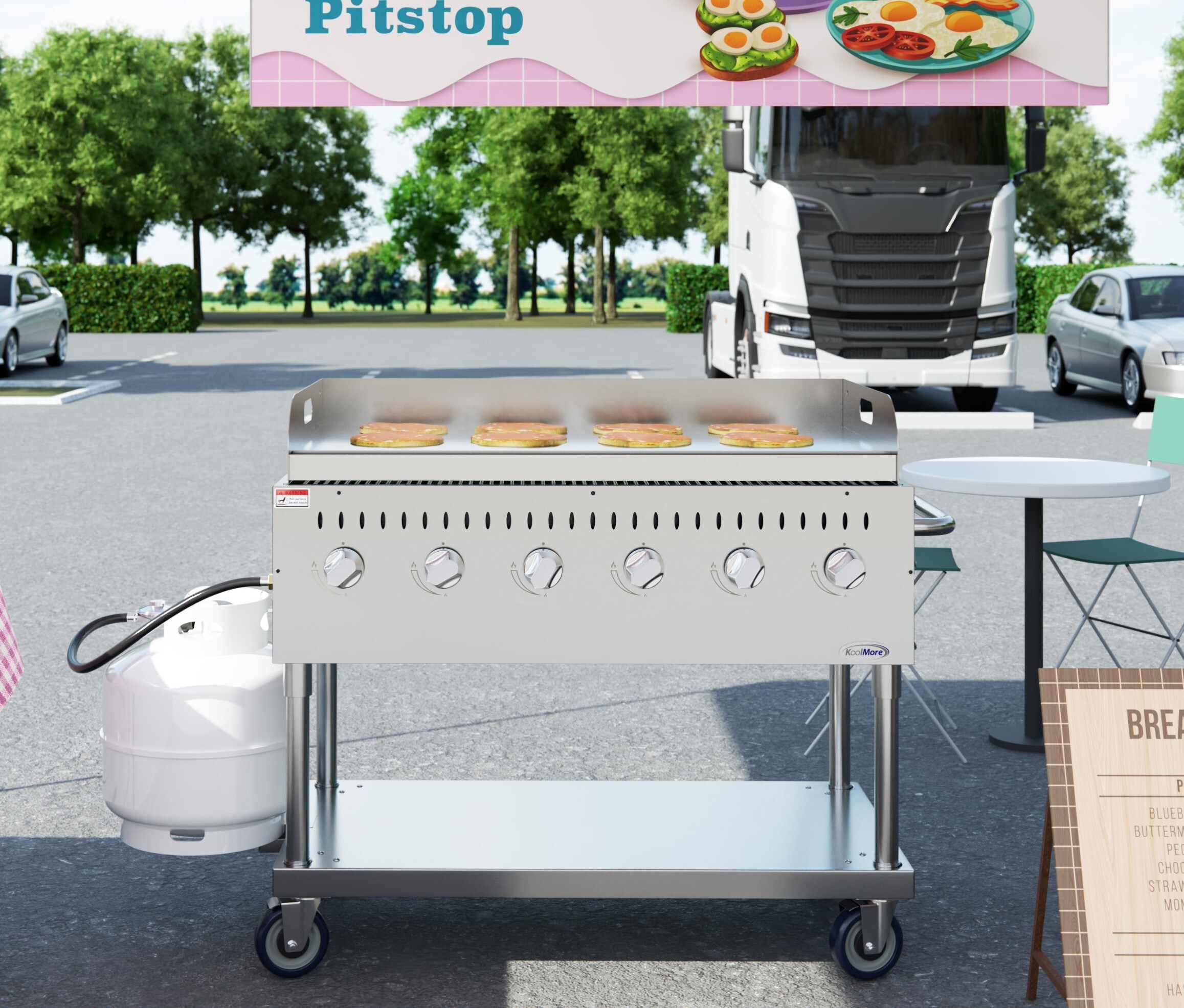 KoolMore LOW-CGKIT4-48G Gas-Grill - View #2
