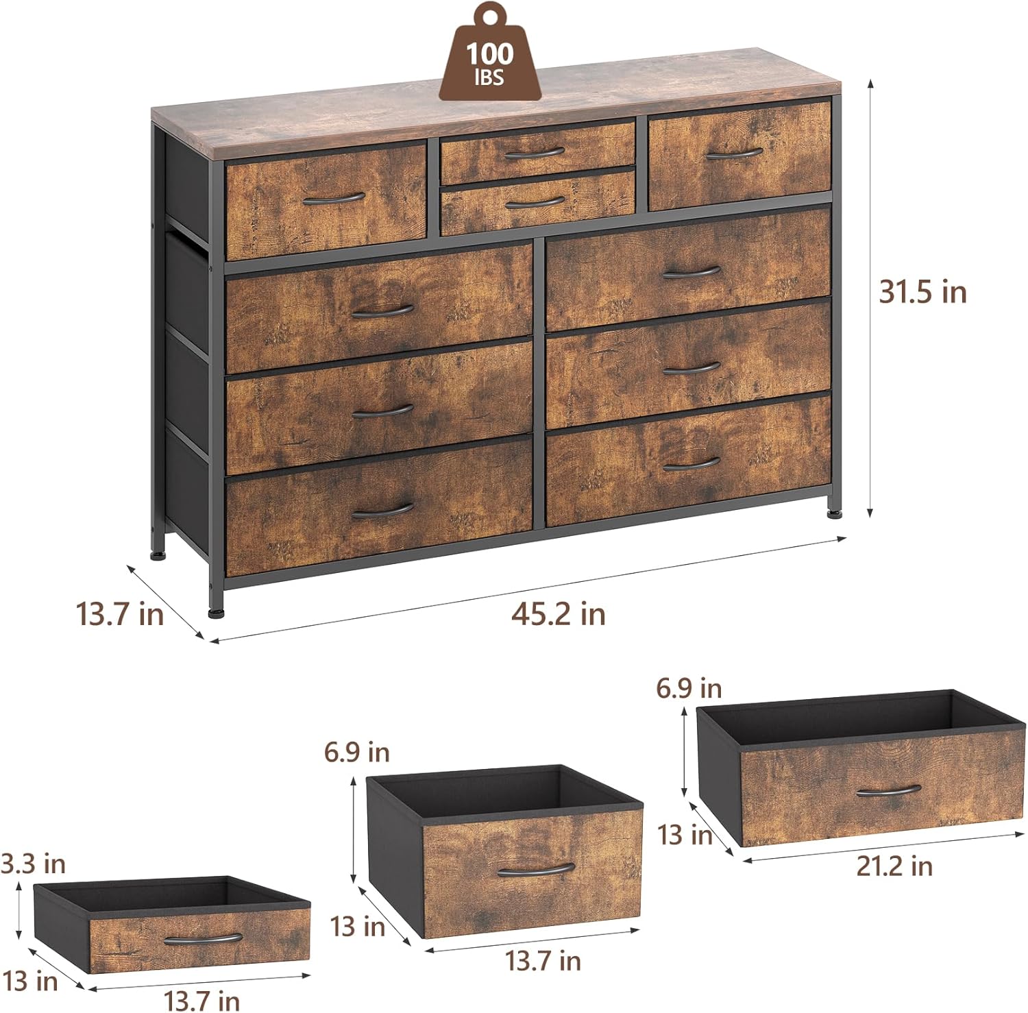 Garvee WWJ-PHO-11QYQN3O dressers - View #3