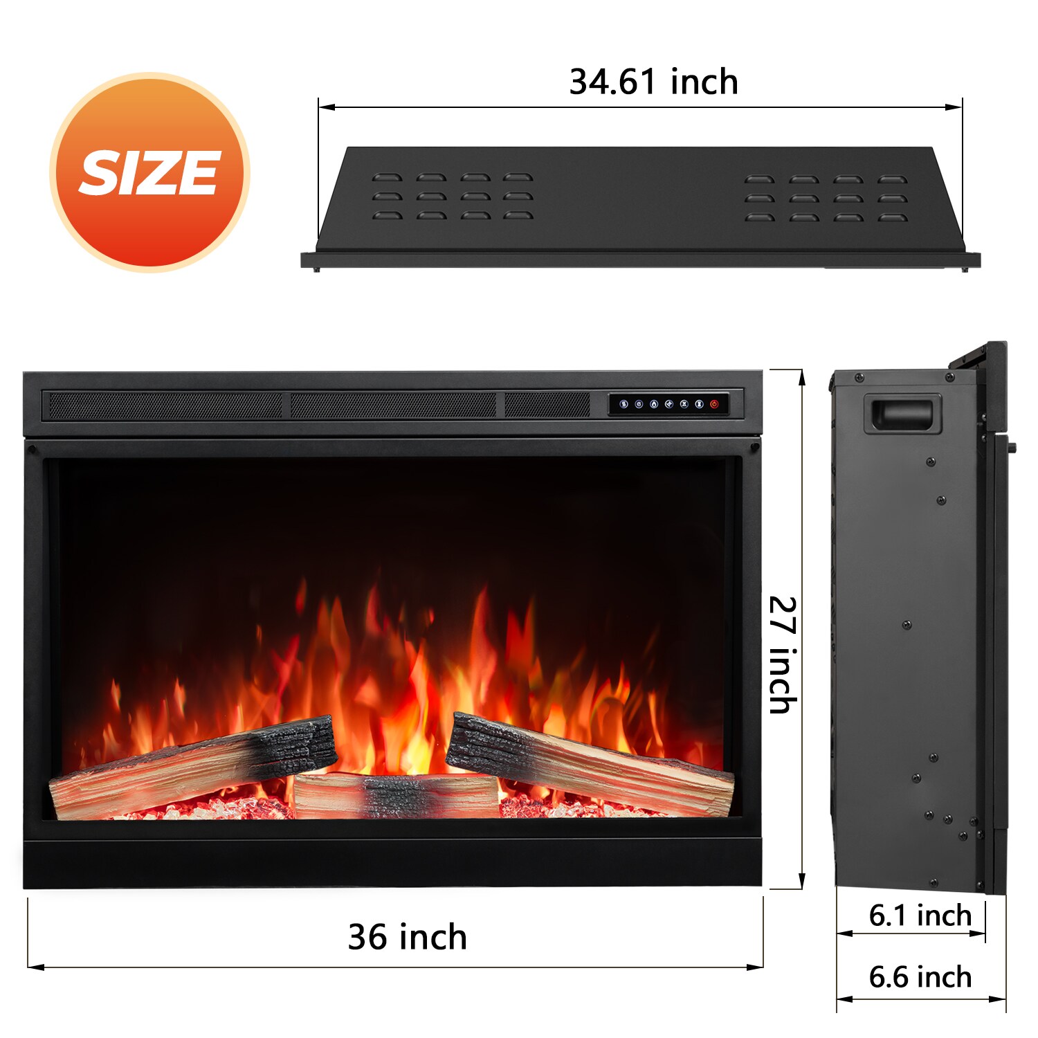 COWSAR 936A Electric-Fireplaces - View #6
