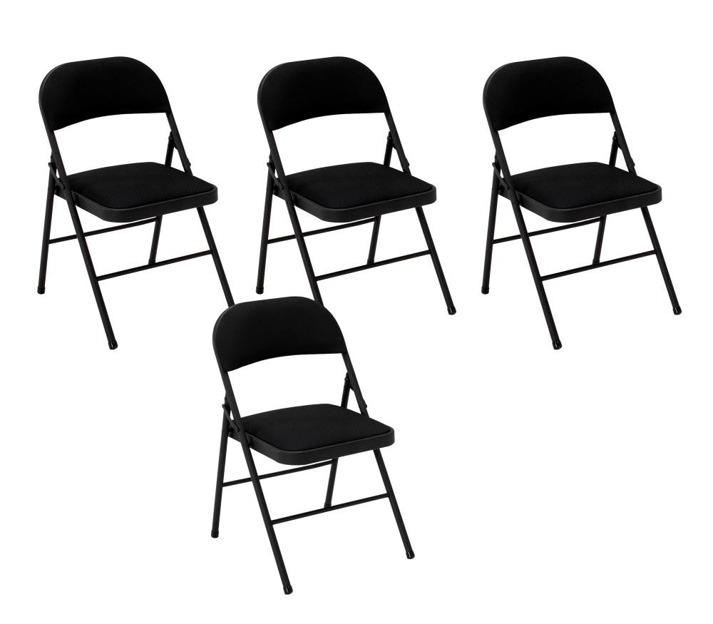 costco black padded folding chairs