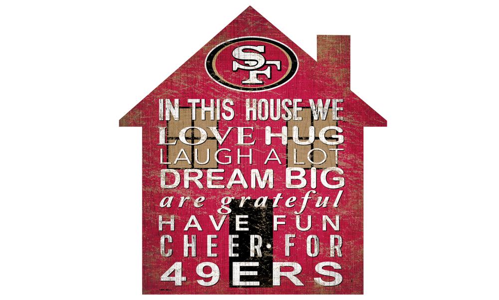 : NFL San Francisco 49ers Laser Cut Metal Sign,Black : Sports &  Outdoors