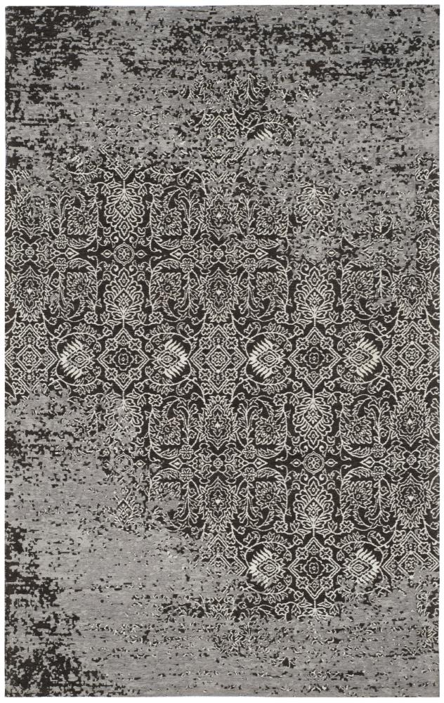 Safavieh CLV224B-5 Classic Vintage Aura 5 x 8 (ft) Loomed Synthetic Silver/Brown Rectangular Indoor Distressed/Overdyed Vintage Area rug