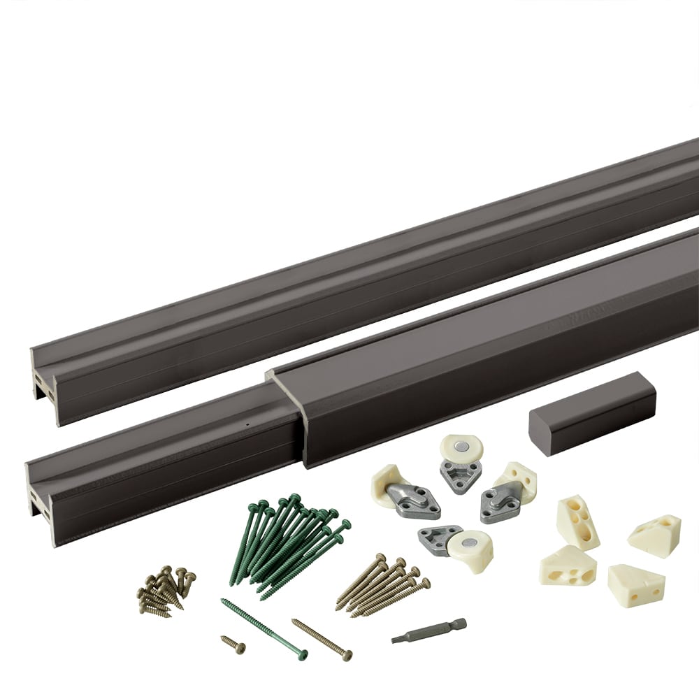 TimberTech Classic Composite 10-ft x 36-in Matte Black Composite Deck Rail Kit Hardware Included