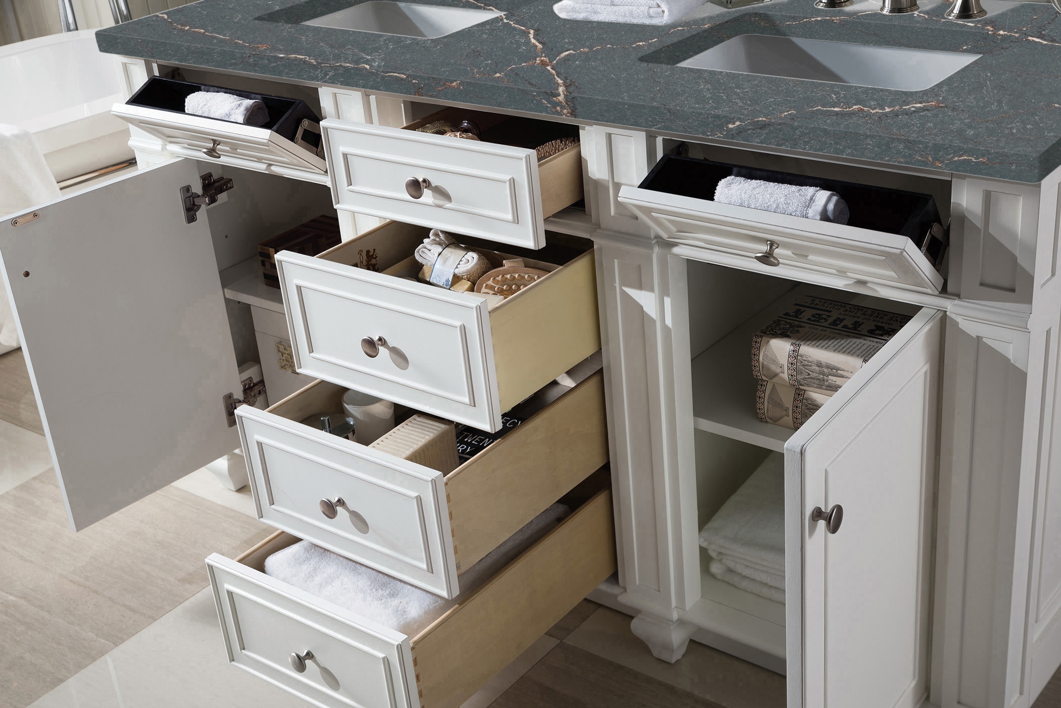 James Martin Vanities 157-V60D-BW-FPBL Bath-Vanity-Combo - View #7