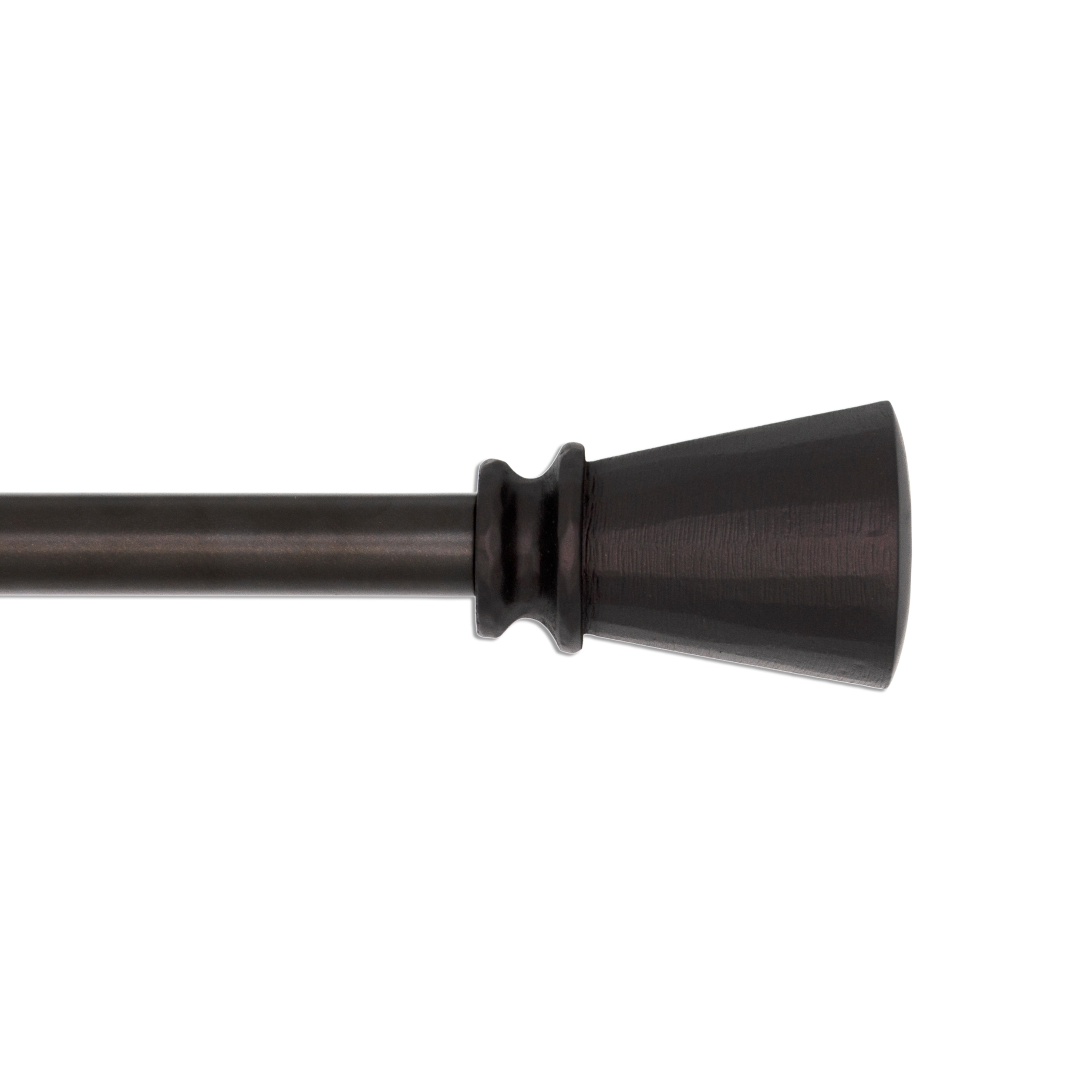 Style Selections 28-in to 48-in Bronze Steel Single Curtain Rod