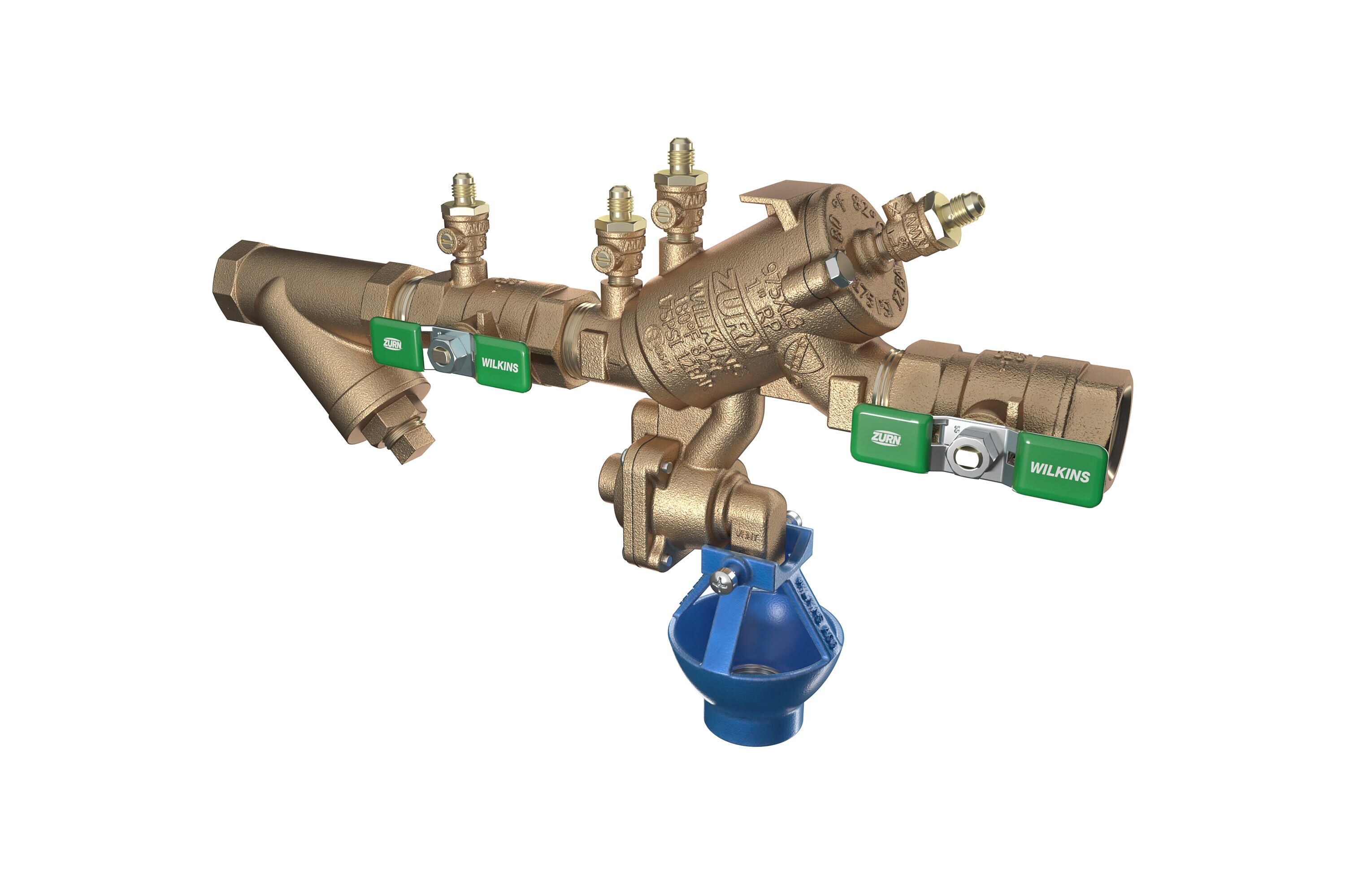 Zurn Wilkins 1-975XL3SAG 1-in Bronze FNPT Reduced Pressure Backflow Preventer