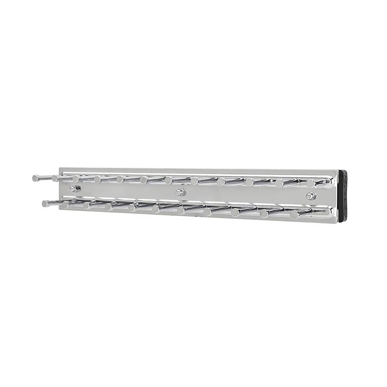 Rev-A-Shelf 205174 TRC-12CR 12 Inch Side Mount Extending Tie Organization Rac  Chrome Renewed