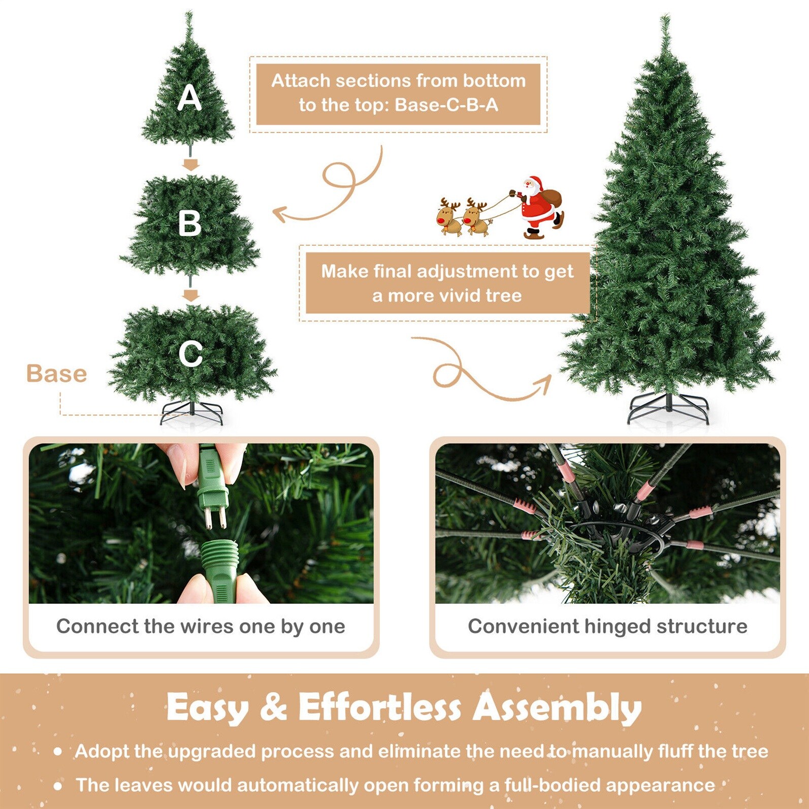 LIVIZA HYJN24080US Artificial-Christmas-Trees - View #6