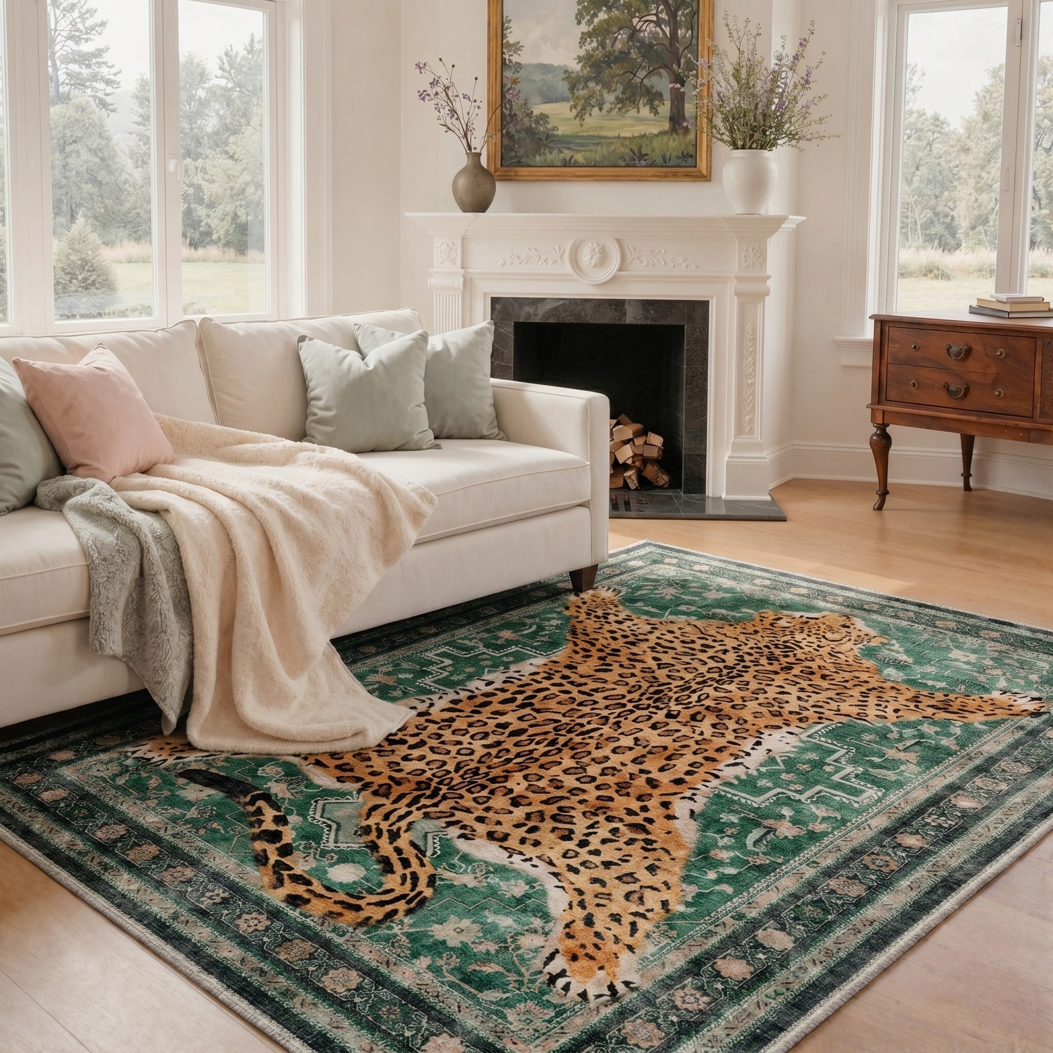 BAVNI ARN024-O1GREEN-4X6 rugs - View #3