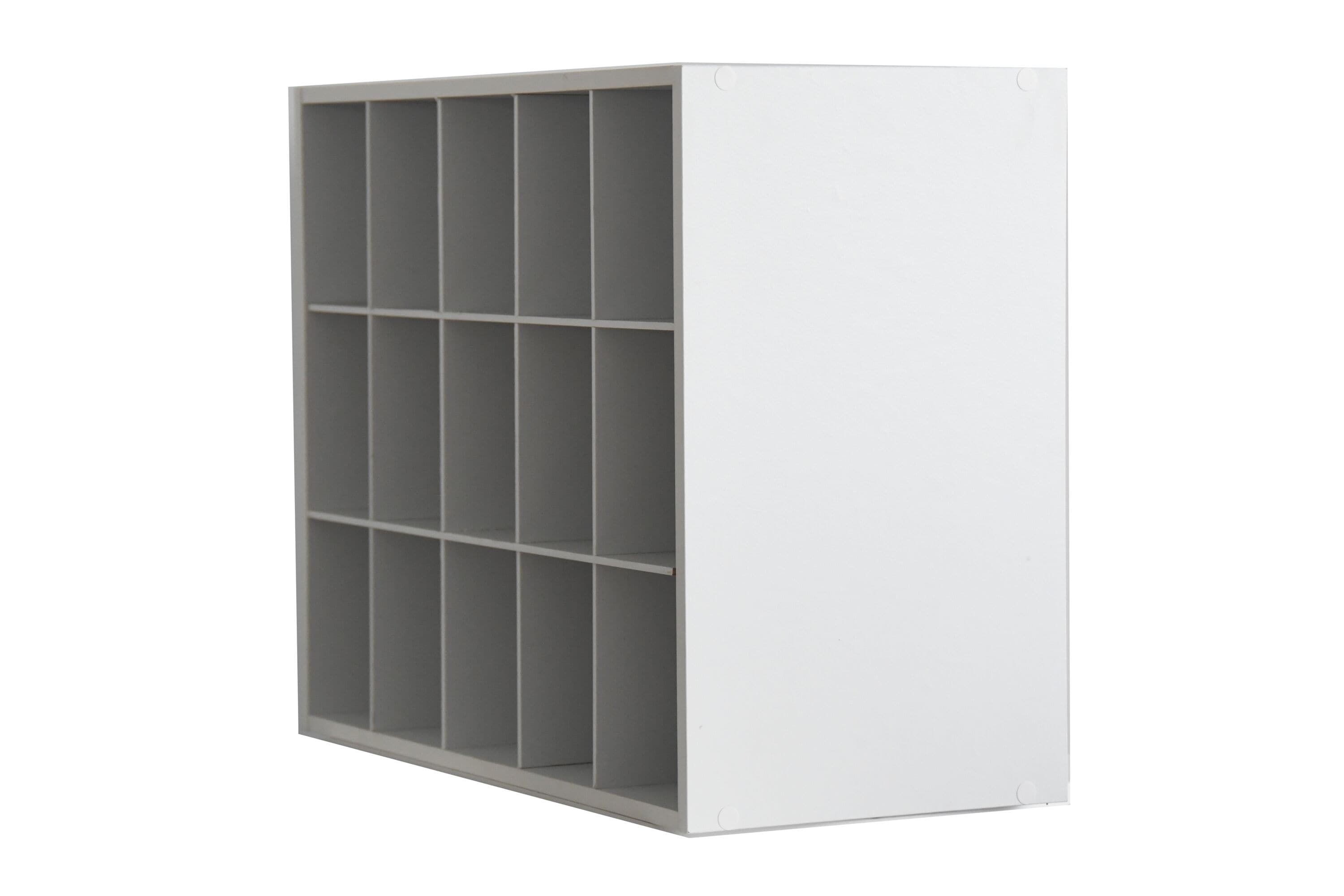 Style Selections 19.38-in H x 24.13-in W x 11.63-in D White Stackable Wood  Laminate 15 Cube Organizer in the Cube Storage Organizers department at