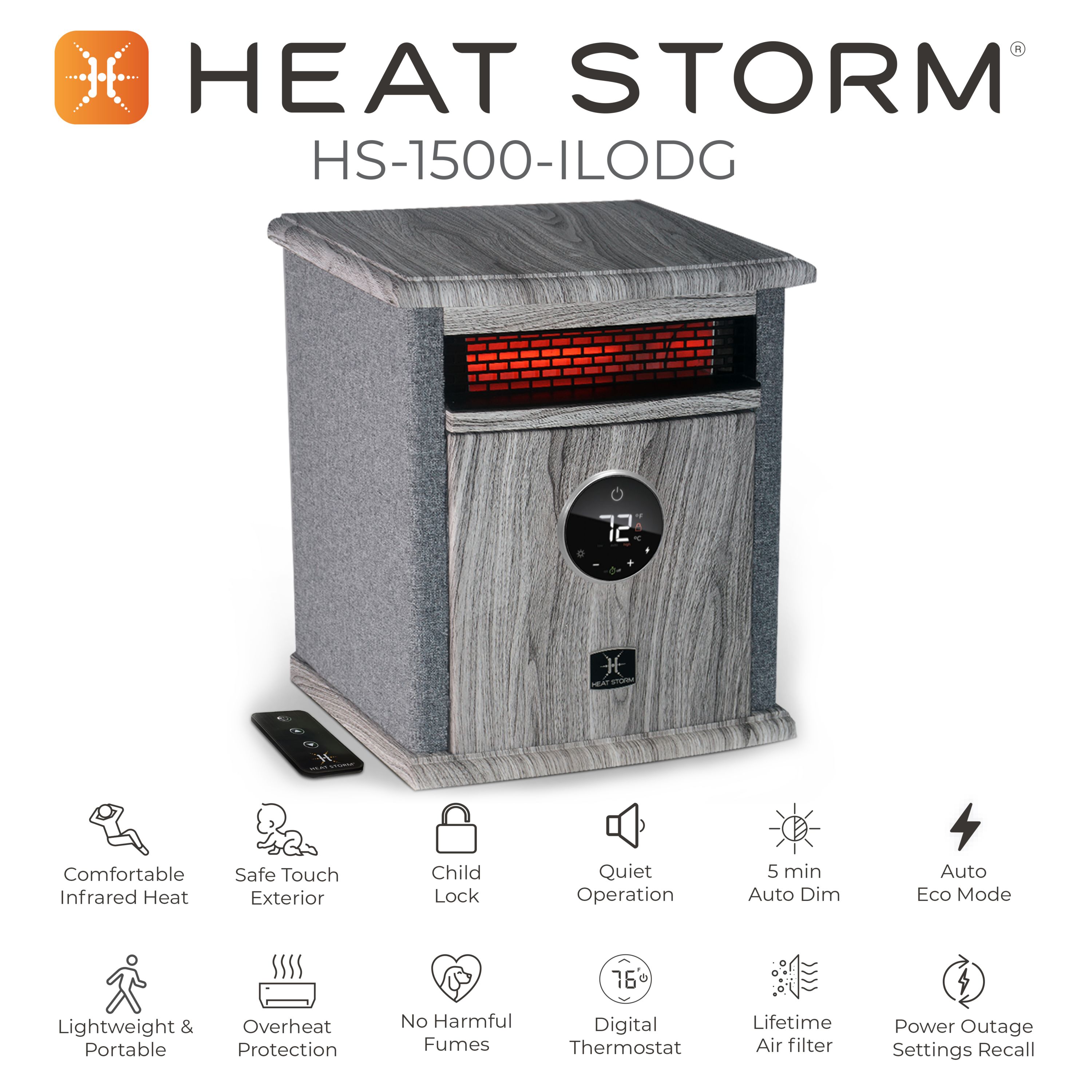 Heat Storm HS-1500-ILODG Portable-Electric-Heat - View #6