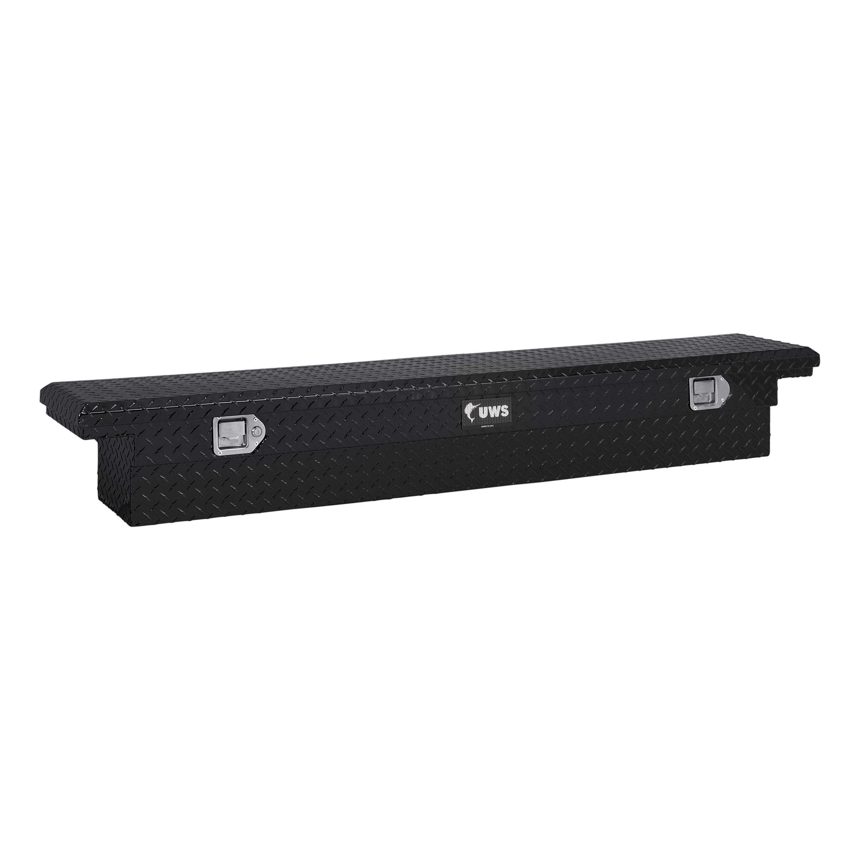 UWS 48-in x 8.75-in x 24.625-in Gloss Black Aluminum Side Mount Truck Tool Box EC30032 Sansujyuku sansujyuku.com