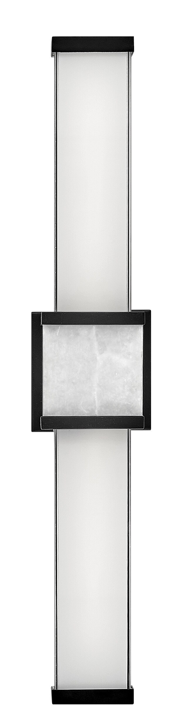 Pietra Luxe Black LED Bath Vanity Light, 24" Integrated