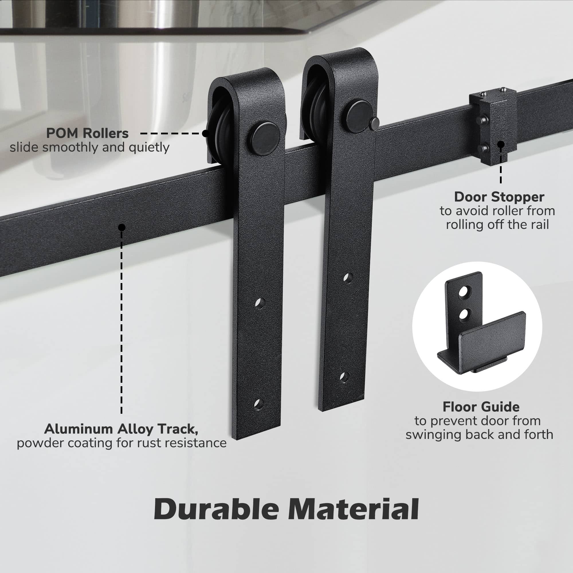 Yescom 06SDO015-4FT-06-LO Wood-Closet-Hardware - View #3