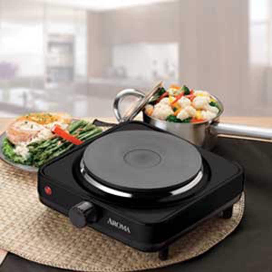 IMUSA 9.45-in 1 Element Metal and Plastic Electric Hot Plate in