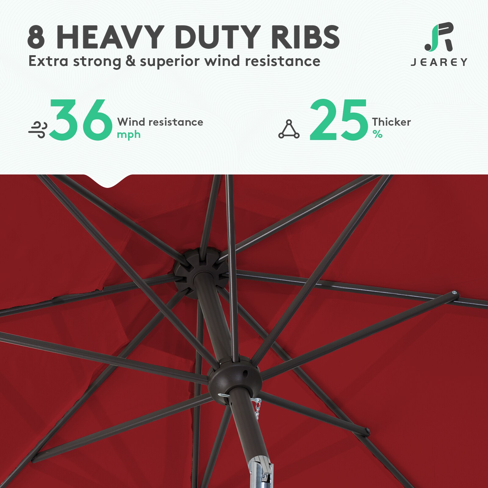 JEAREY CBZZS-9-RD Umbrellas-2 - View #5