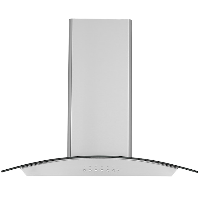 Ancona 30-in Convertible Stainless Steel Island Range Hood in the ...