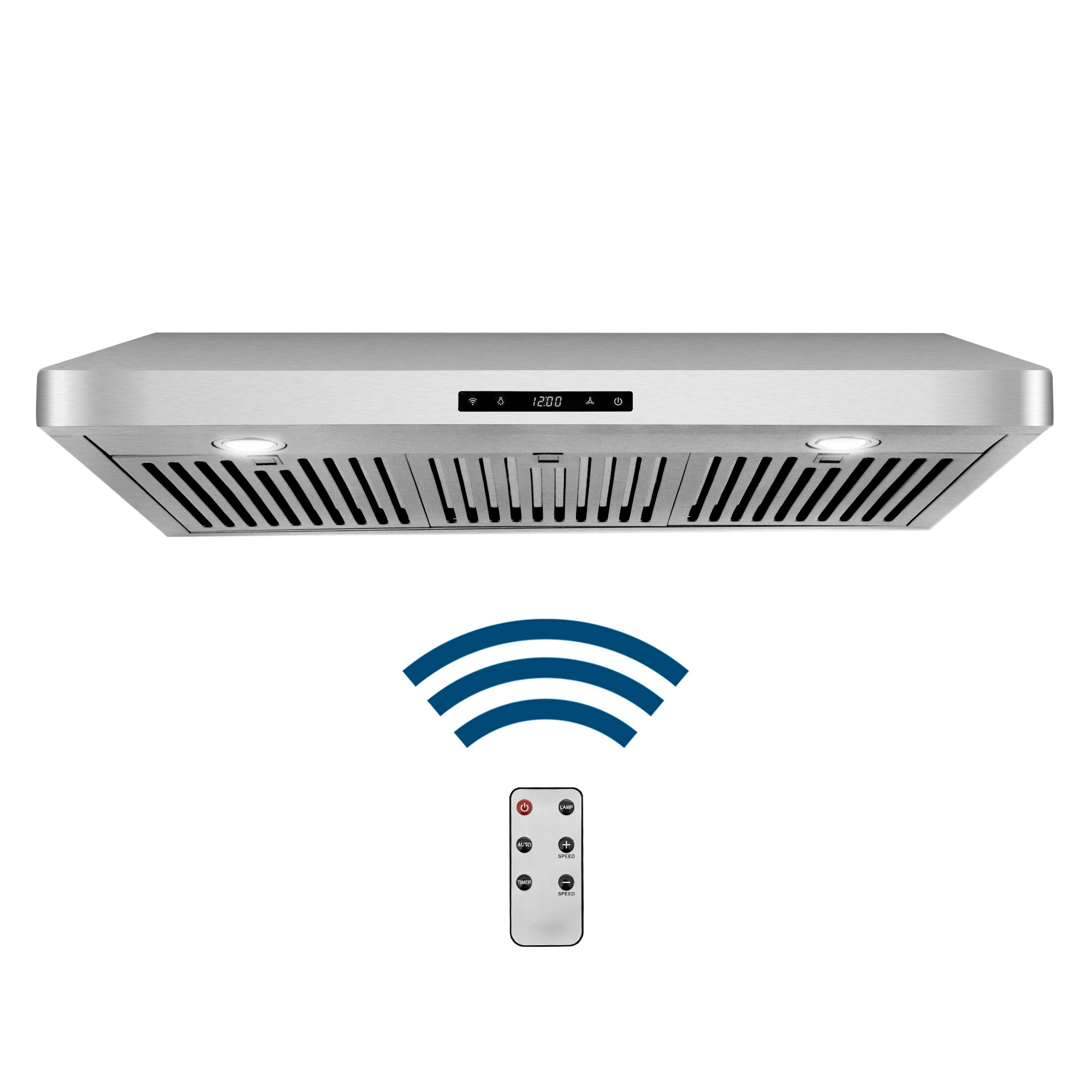 36-Inch Stainless Steel Under Cabinet Range Hood with LED Lights