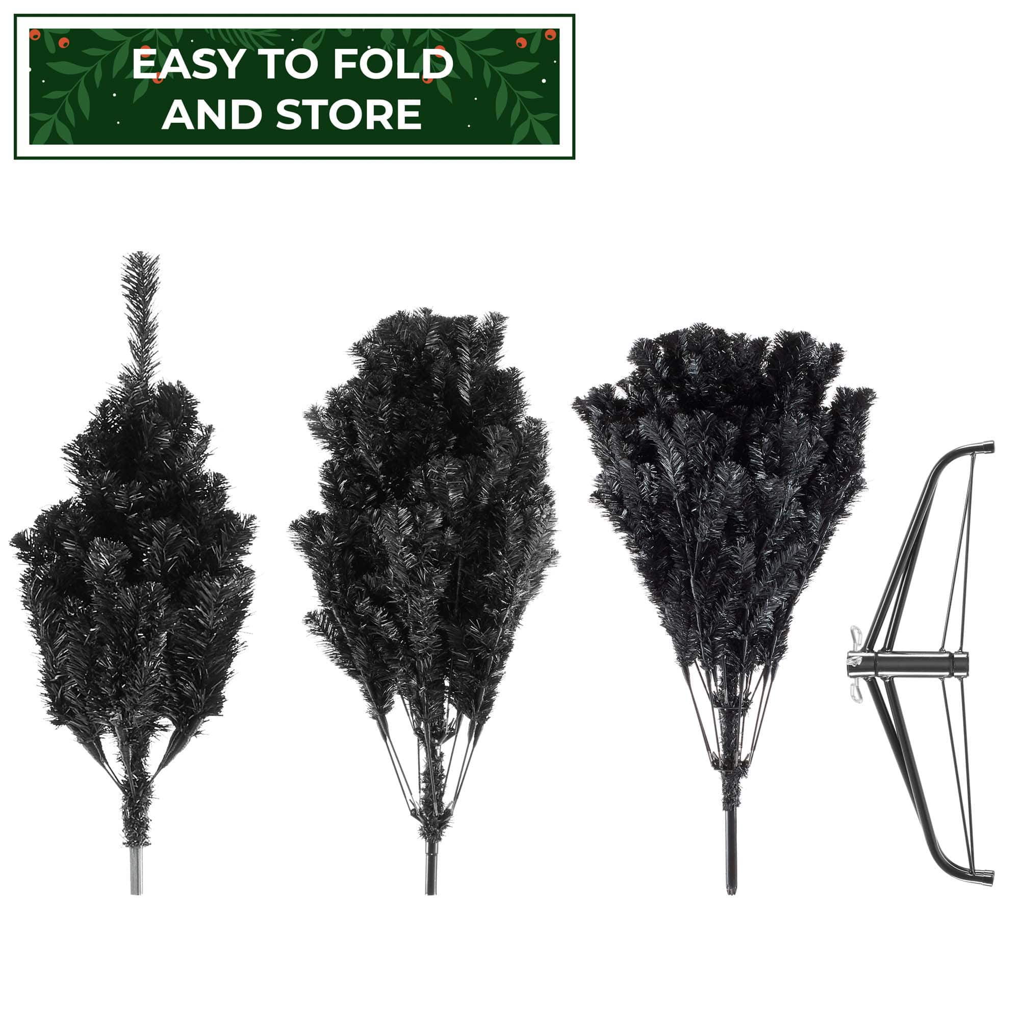 Casafield SZN-TR-416-BLK Artificial-Christmas-Trees - View #7