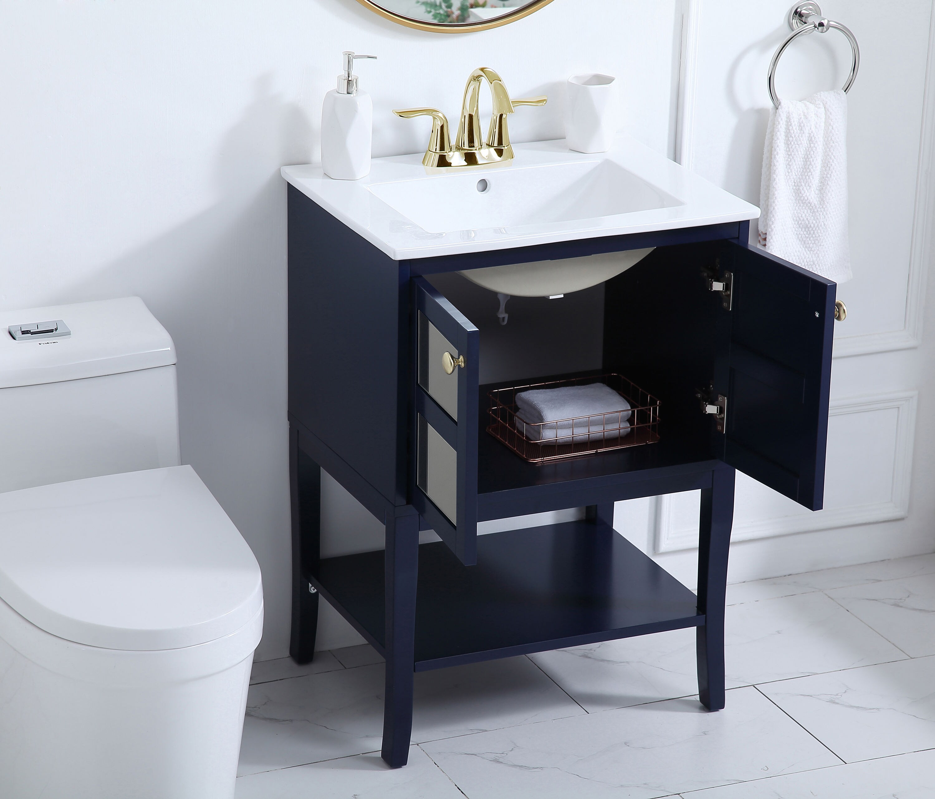 Elegant Decor HF6303MRBL Bath-Vanity-Combo - View #4