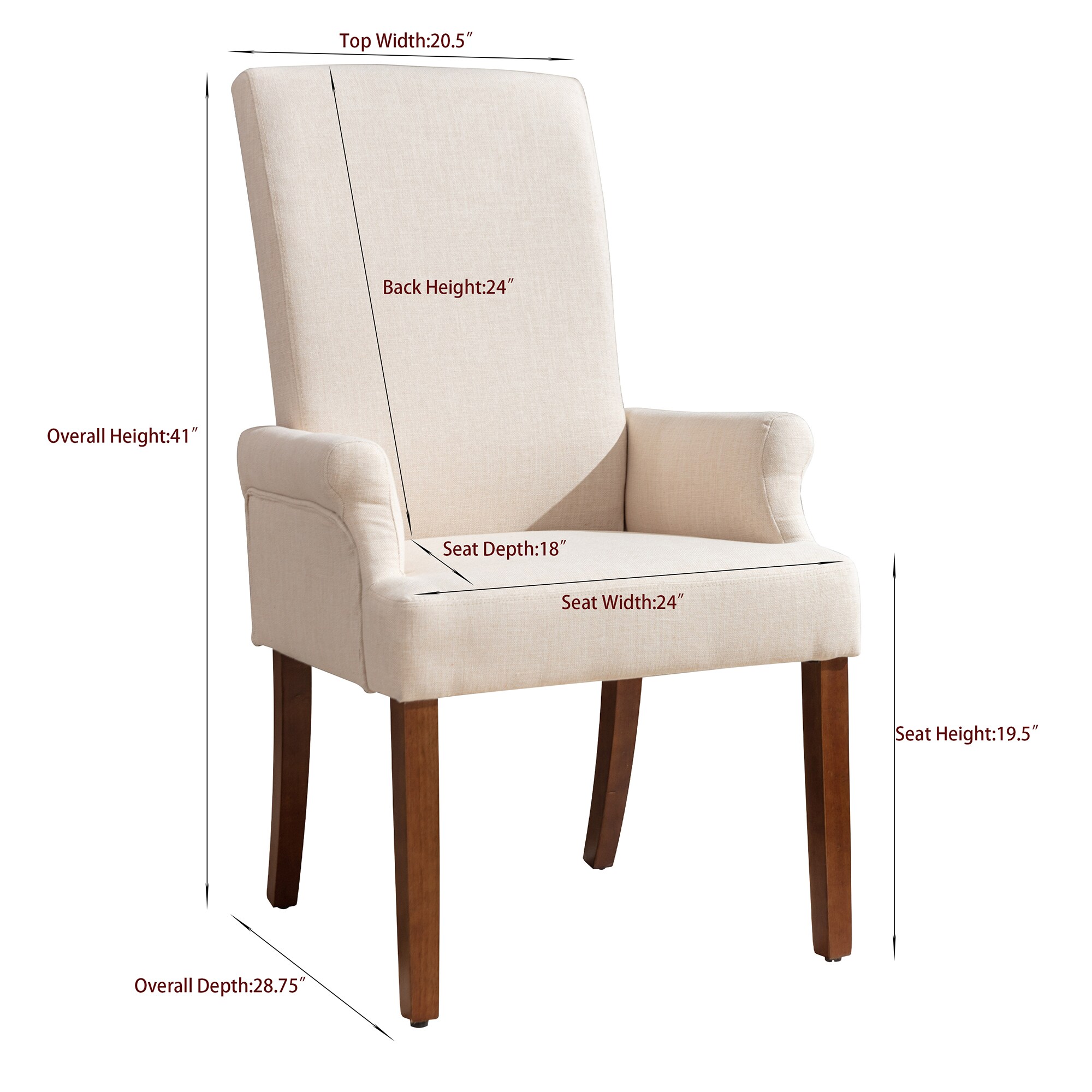 Clihome PH30-2-CHAIRS-GRAY Dining-Chairs - View #8