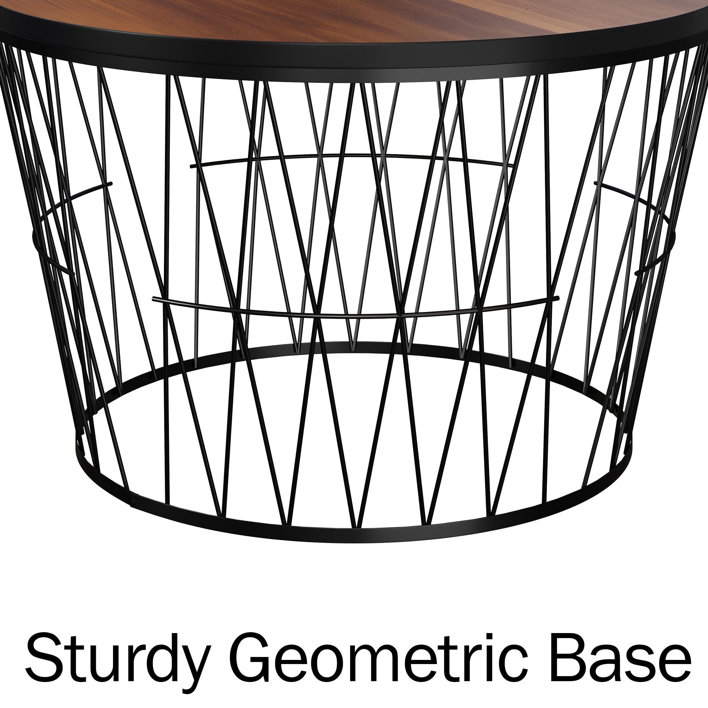 Lavish Home 80-COFF-GEO-WAL Coffee-Tables - View #3