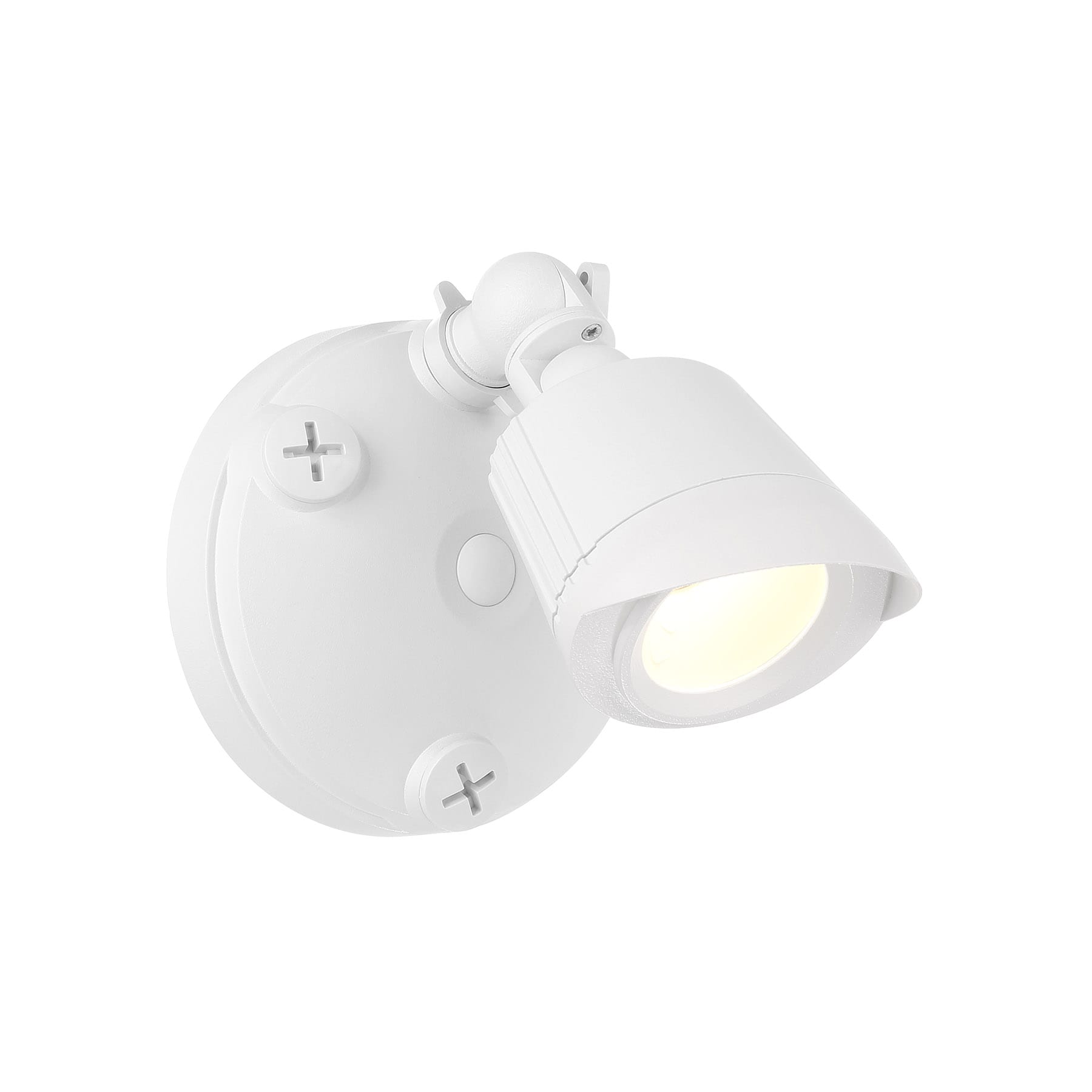 Savoy House Essentials 4-FLOOD-A1-3000K-WH 120 -Watt EQ LED White 1 -Head Switch-Controlled Flood Light with Adjustable 750