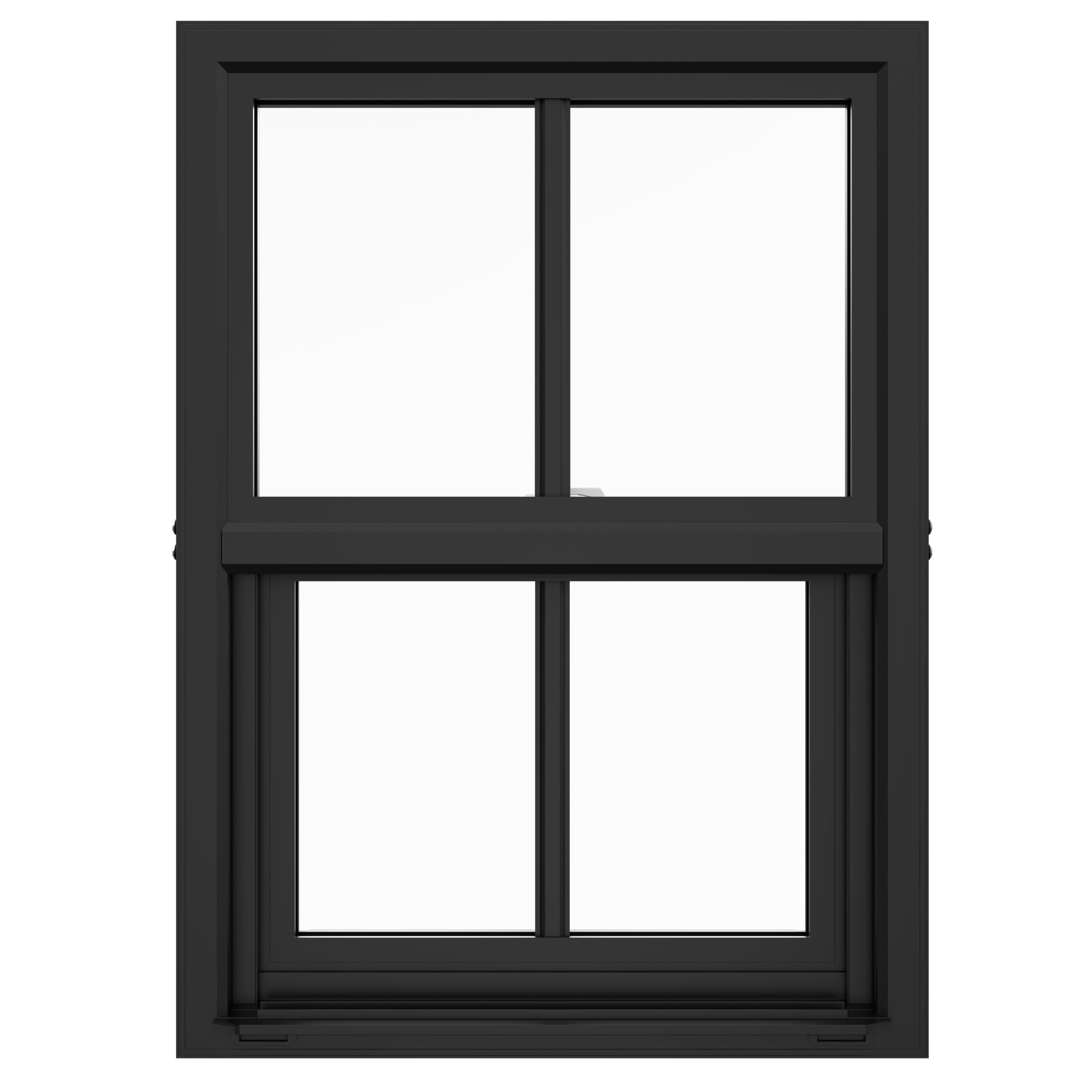 24 in. x 30 in. V-4500 Series Black FiniShield Vinyl Picture Window w/  Low-E 366 Glass