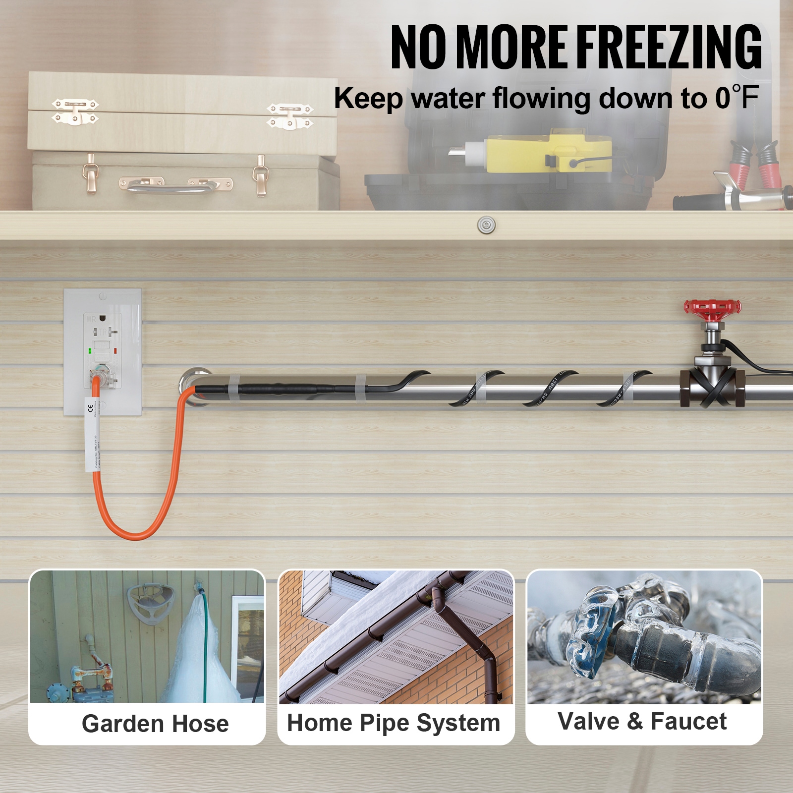 VEVOR SCZDWGDJRDLD01550V1 Tubular-Pipe-Wrap - View #2