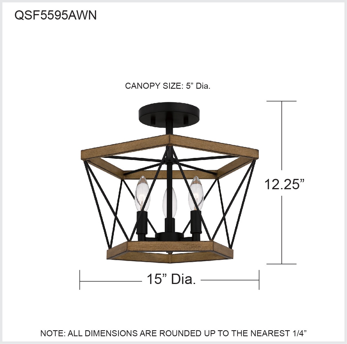 Quoizel QSF5595AWN flushmounts - View #9
