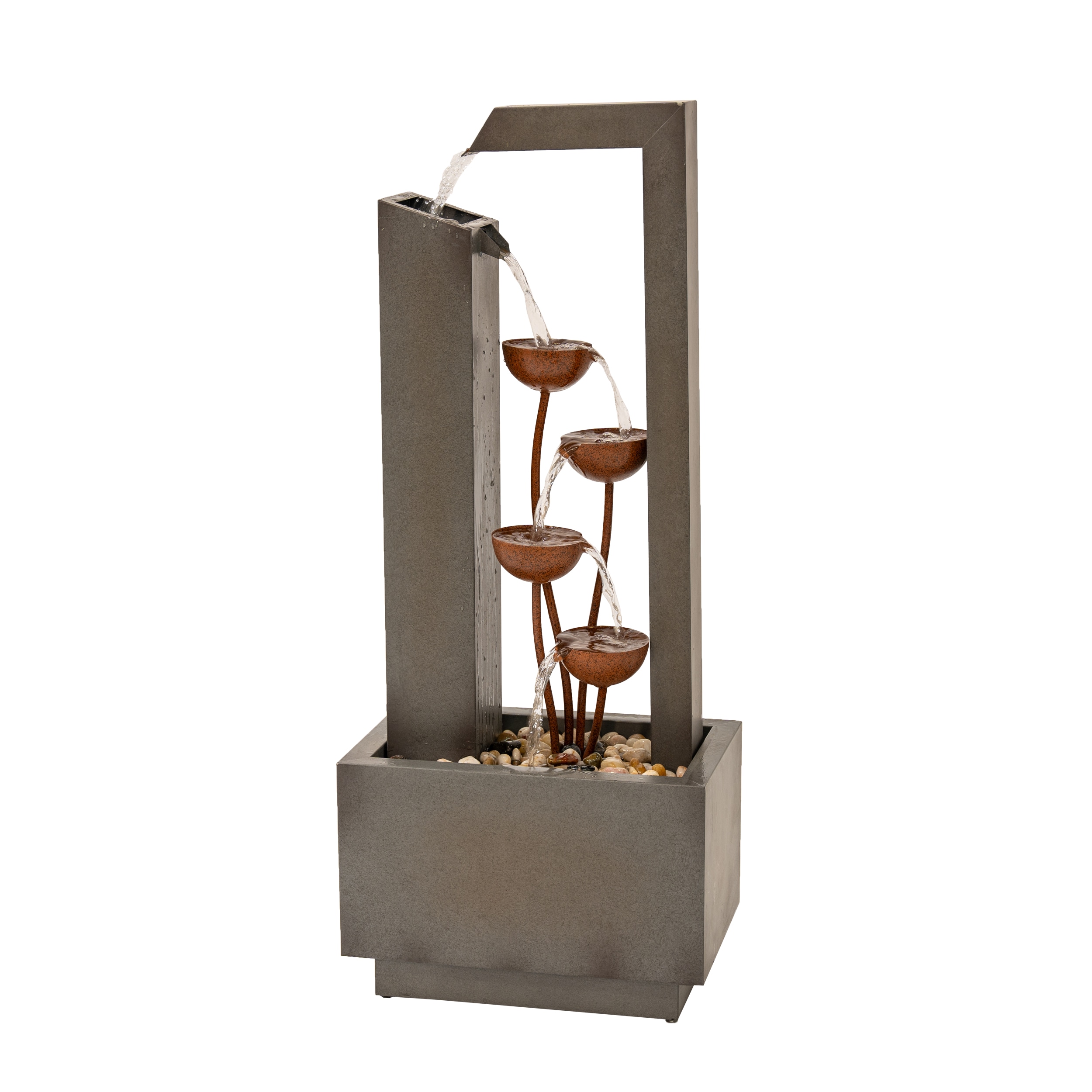 XBrand 38.2-Inches Metal Tiered Indoor Fountain #ALL82003FT