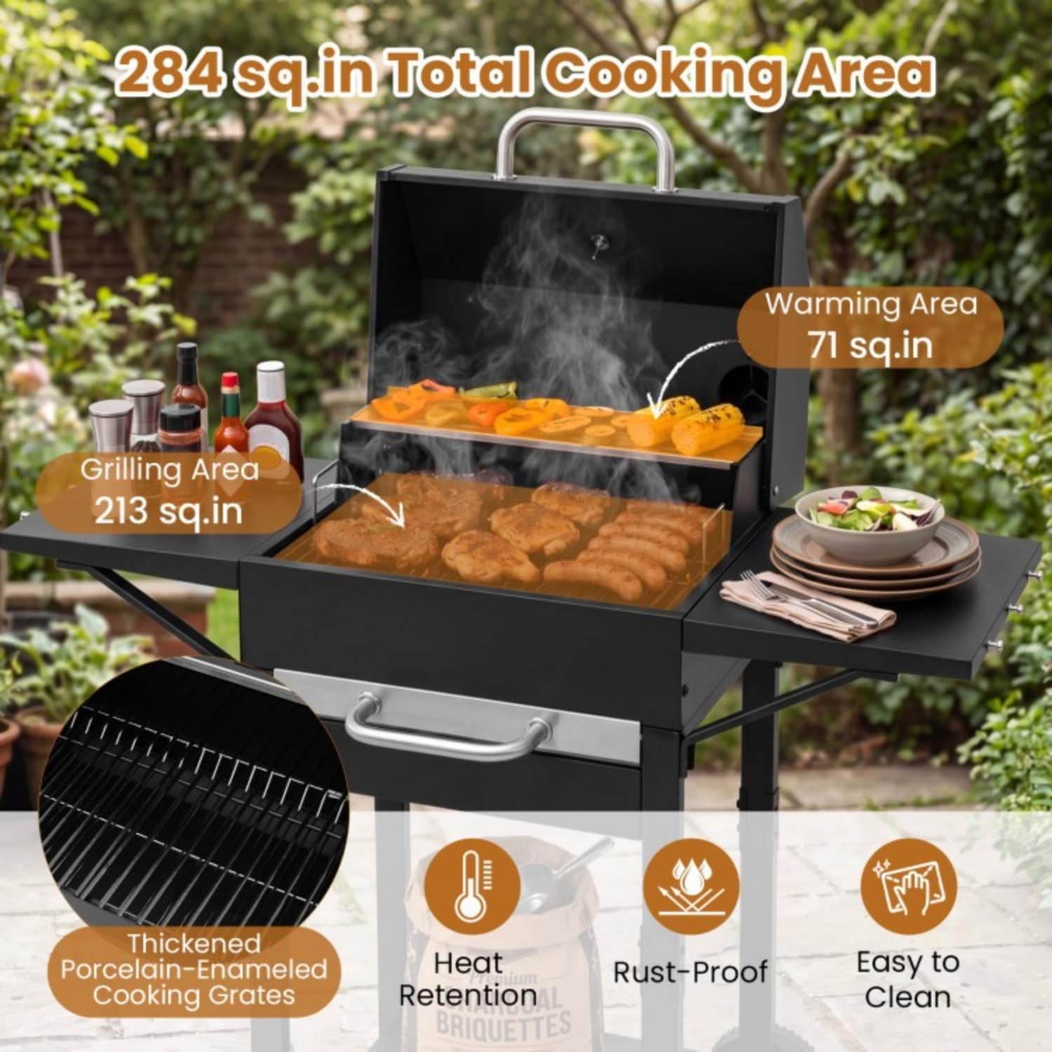 GZMR GZ-W22298 Charcoal-Grills - View #3