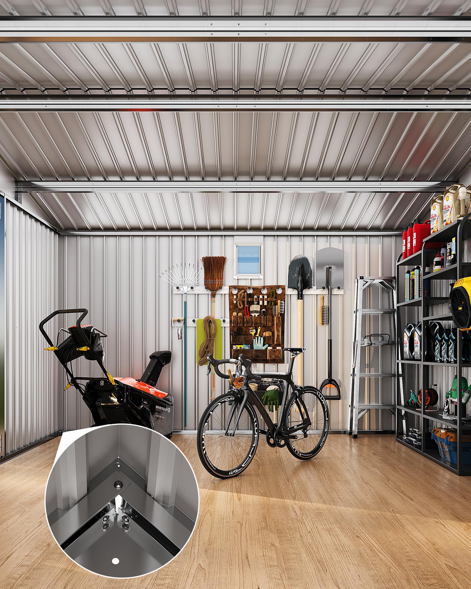 IdealHouse CO-WH5P6X2S4RDM Metal-Storage-Buildings-Sheds - View #7