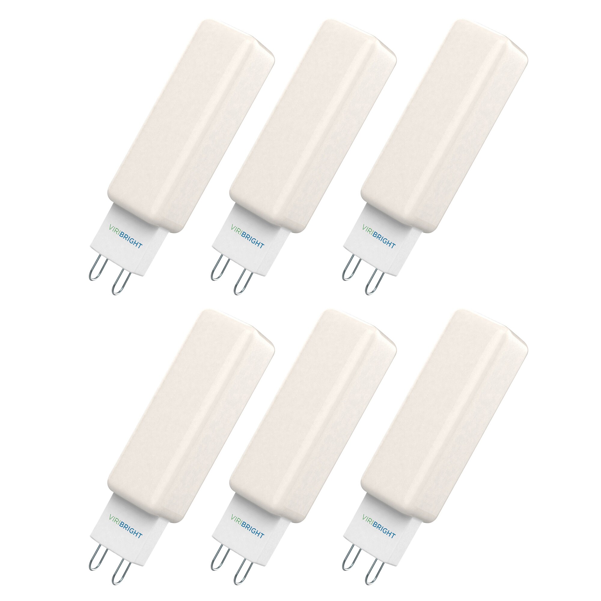 pædagog Supersonic hastighed del VIRIBRIGHT Virihome 40-Watt EQ LED T6 Warm White G9 Pin Base Dimmable Flood  Light Bulb (6-Pack) in the Spot & Flood LED Light Bulbs department at  Lowes.com