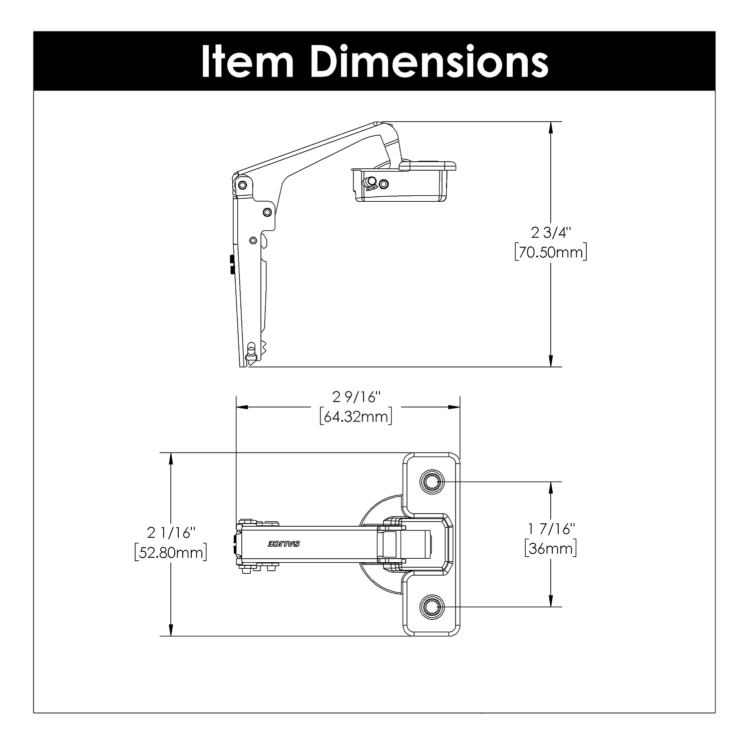 Hickory Hardware HH75110-14 Cabinet-Hinges - View #5