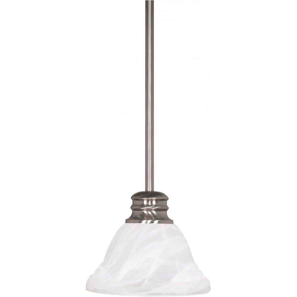 Brushed Nickel Transitional Bell Hanging Pendant Light At Lowes Com   12058055 