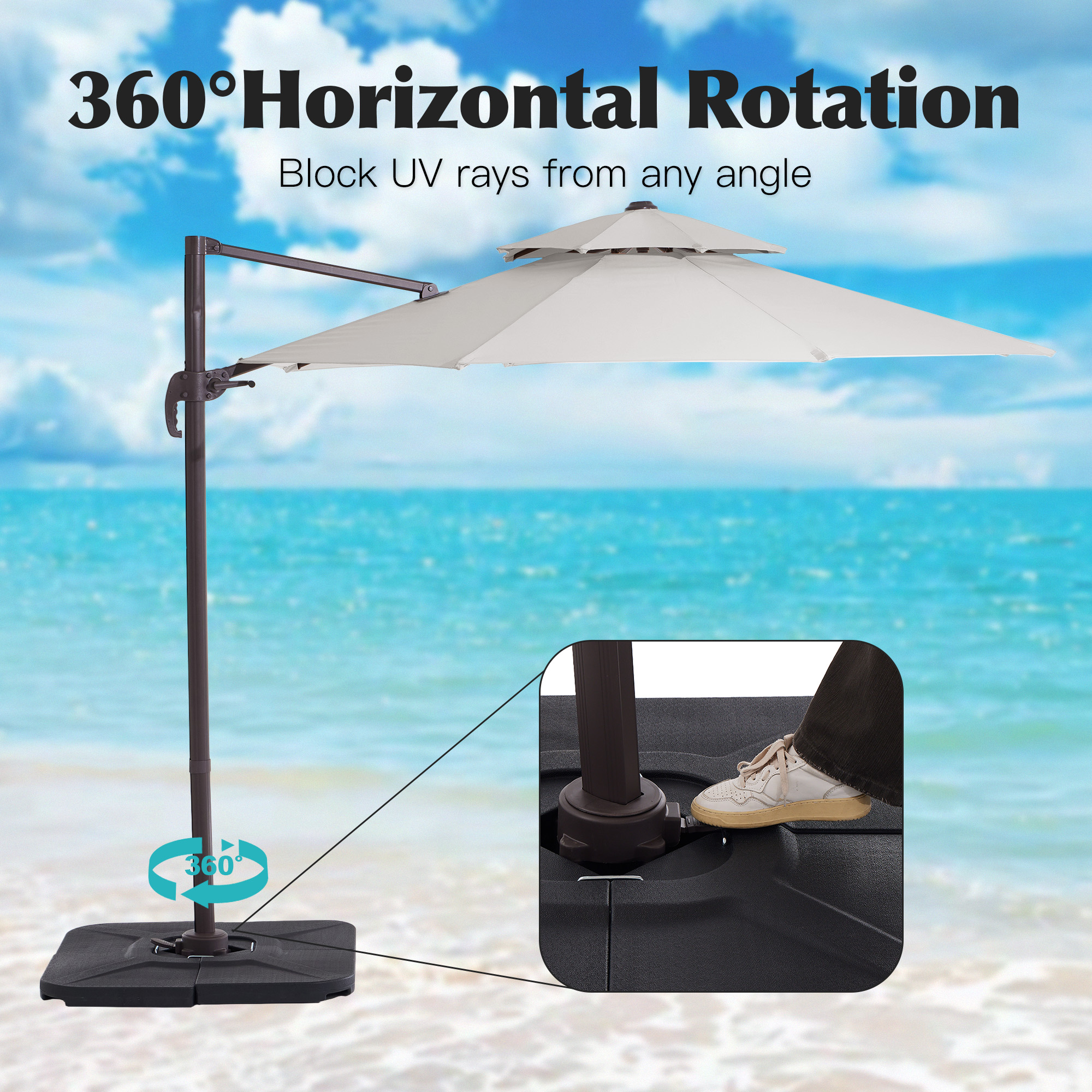 JEAREY JE-LKXLM-10FT-MB Umbrellas-2 - View #4