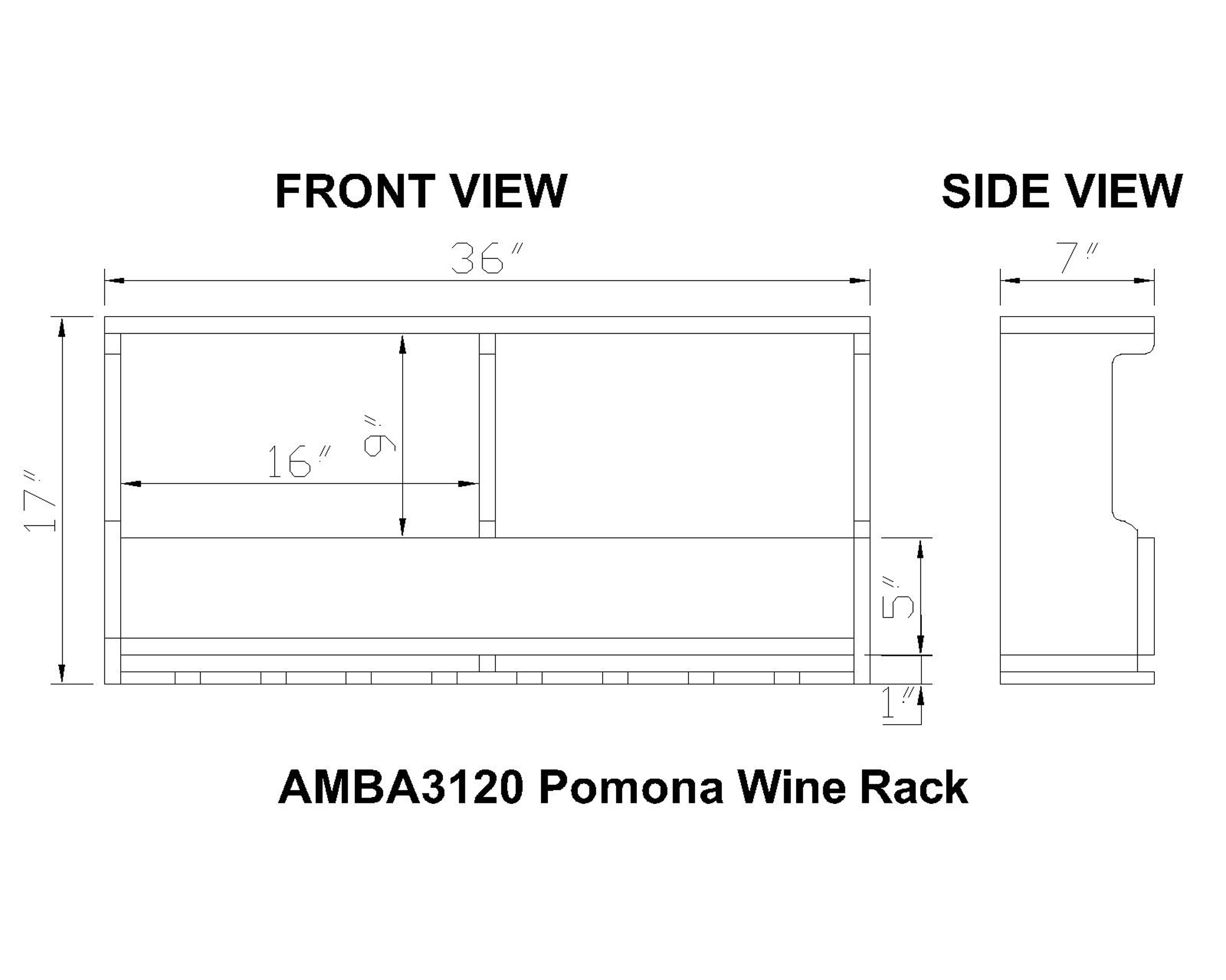 Alaterre Furniture AMBA3120 Wine-Racks - View #5