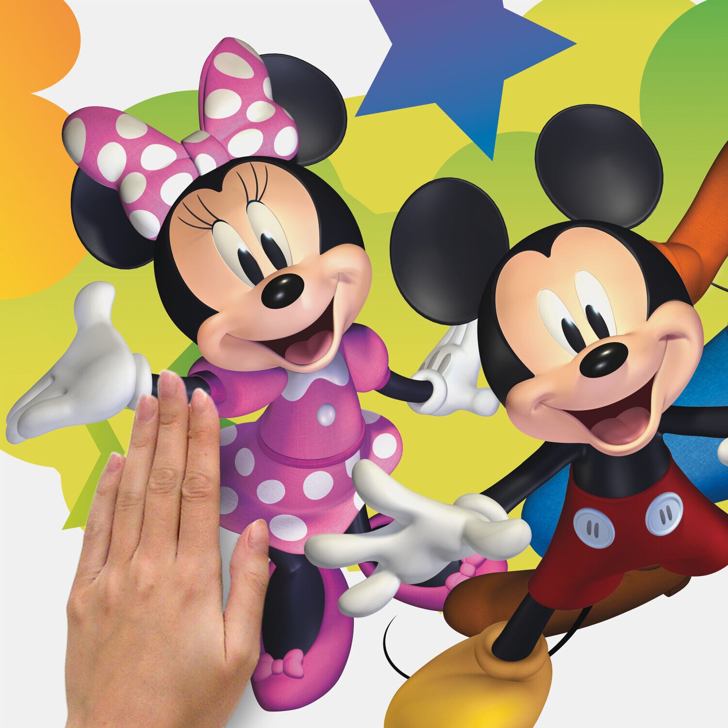 Disney Mickey & Friends Personalized Giant Wall Decal with Alphabet