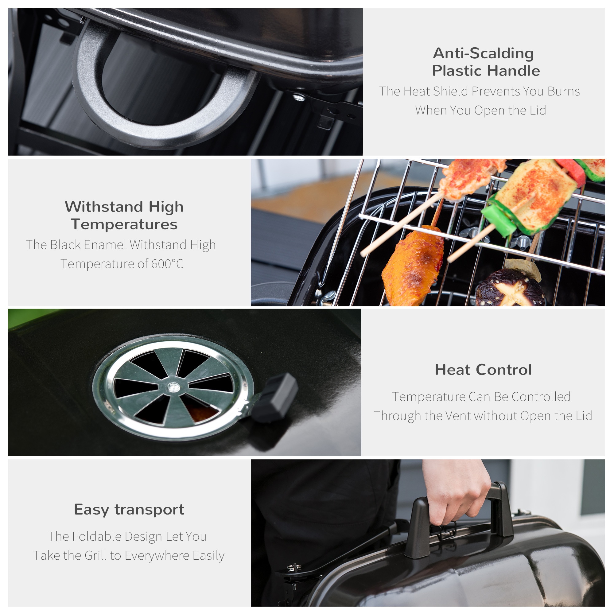Lycvki CP09 Gas-Grill-Cookgrates-Warmracks - View #4