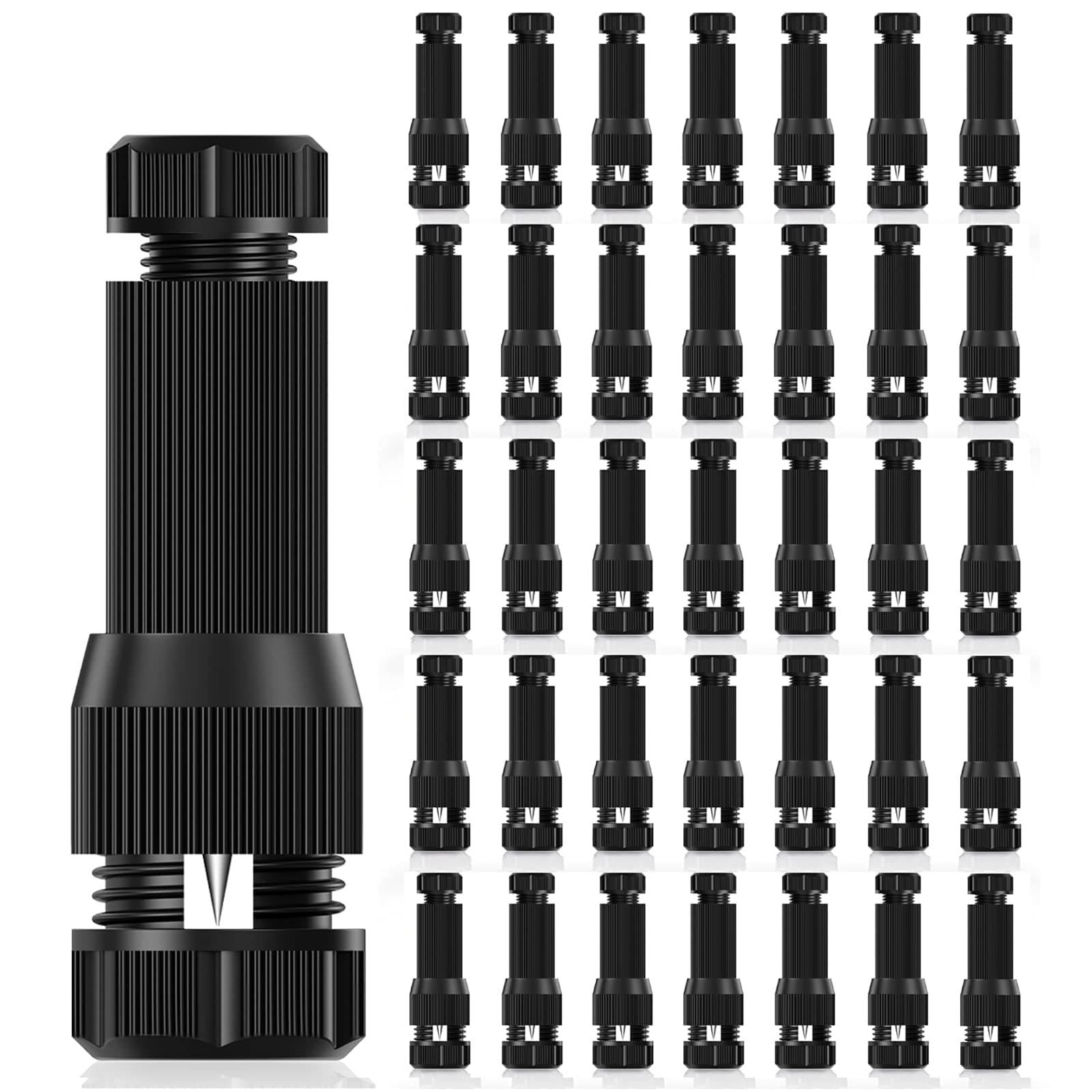Phyfalip  36 Pack Low Voltage Wire Connector Waterproof Landscape Lighting Connectors for 12 2 and 14 2 Gauge Cable for Outdoor Path Spot and In