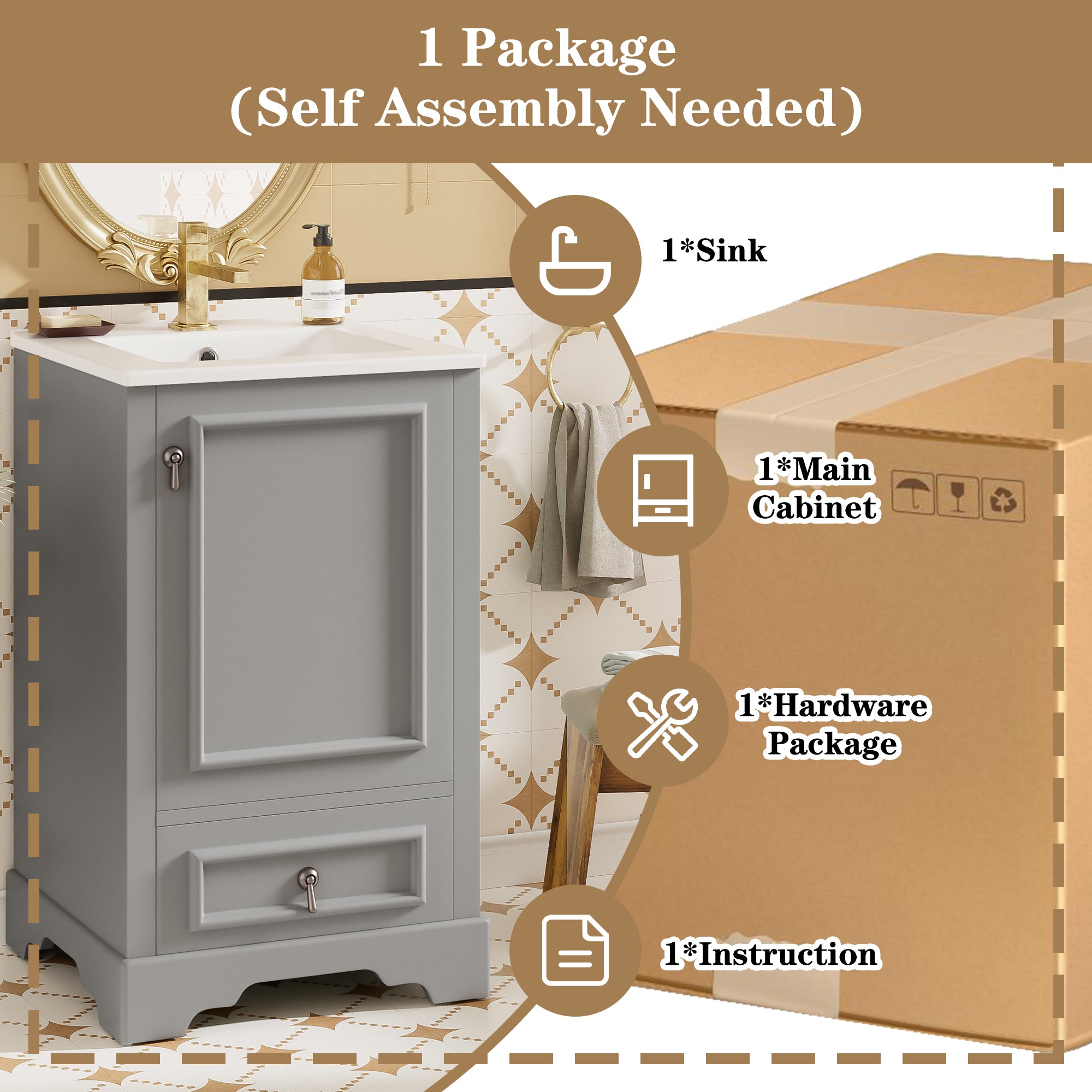 Boyel Living BL-VY-9505E Bath-Vanity-Combo - View #10