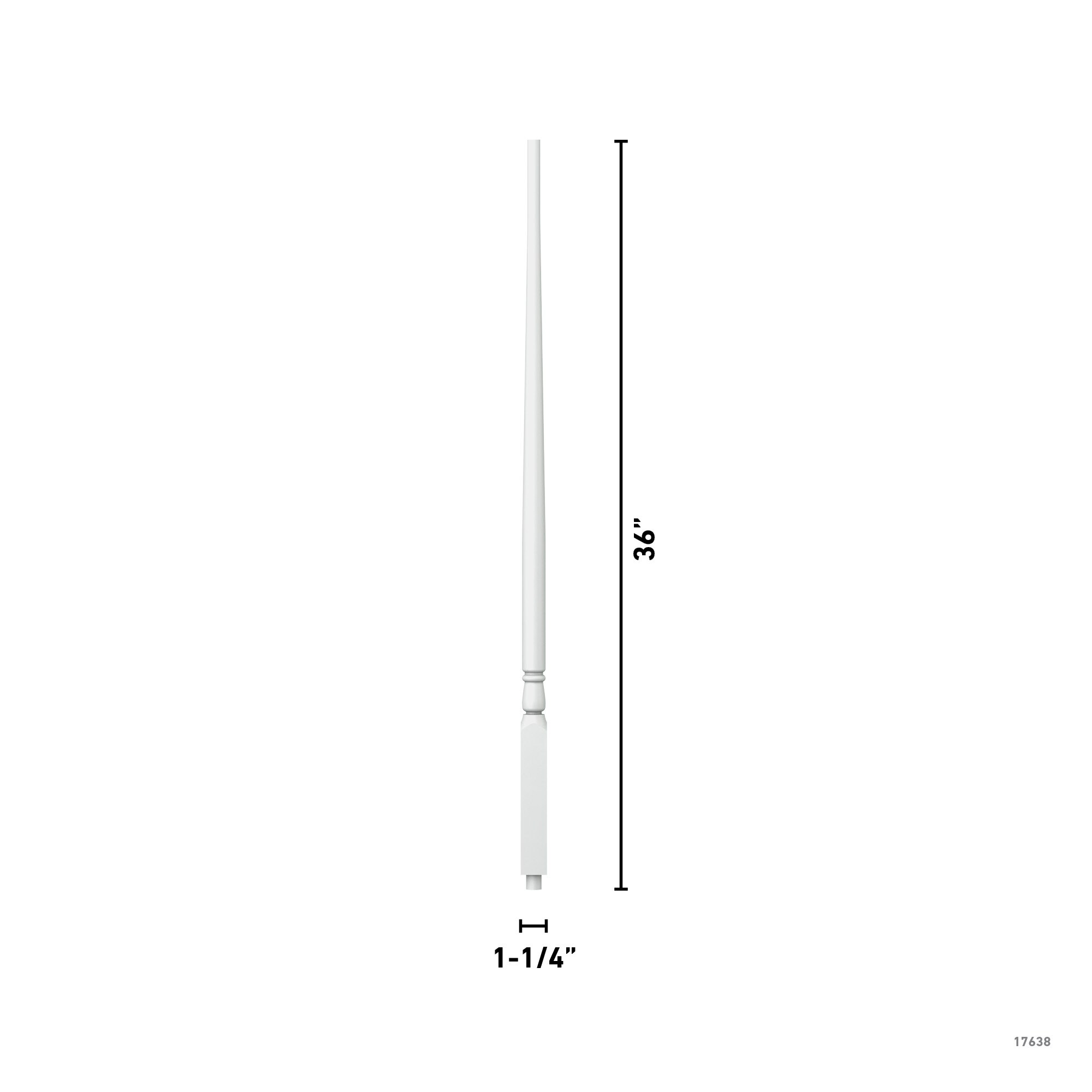 L.J. Smith Stair Systems SWPMD5015 36 Interior-Stairpart-Balusters - View #4