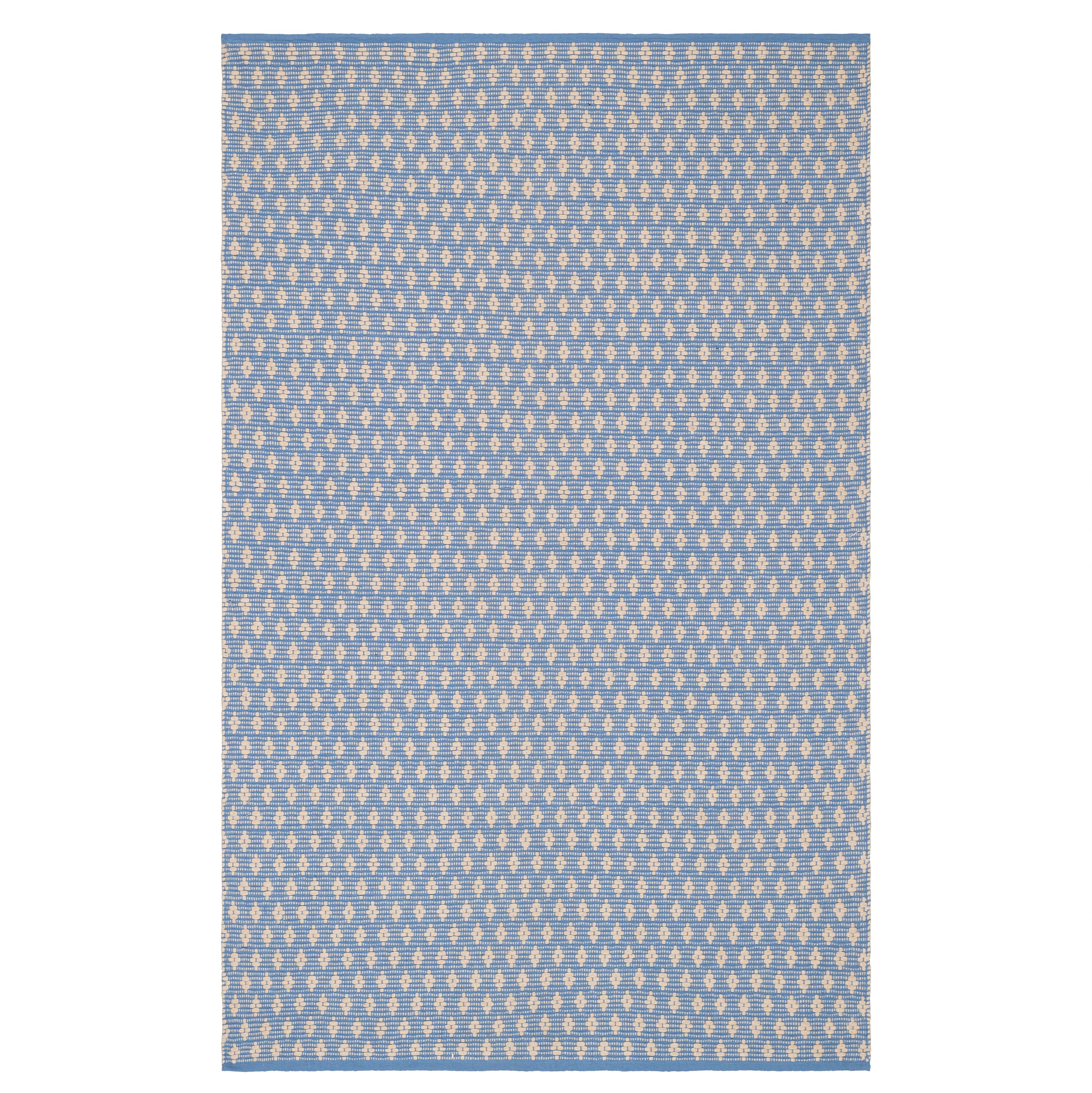 Home Conservatory CON33-46 4 x 6 (ft) Cotton Denim/Ivory Rectangular Indoor Geometric Bohemian/Eclectic Area rug